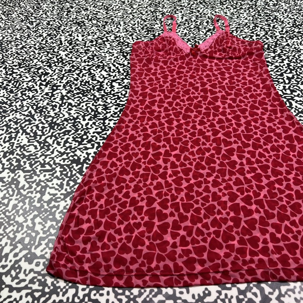 Vintage Vintage Y2K Sexy Heart Monogram Mesh Mini Night Style Dress Size M / US 6-8 / IT 42-44 - 13 Thumbnail