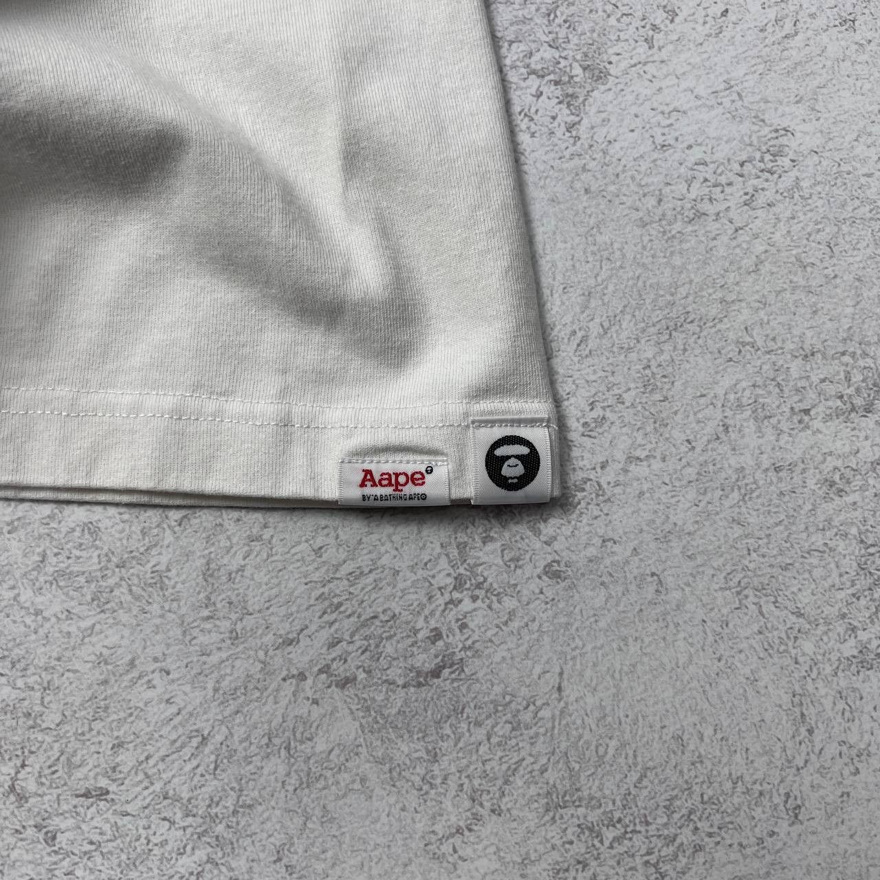 Aape AAPE By A Bathing Ape White Large Logo Skull Graphic Tee Size US L / EU 52-54 / 3 - 15 Thumbnail