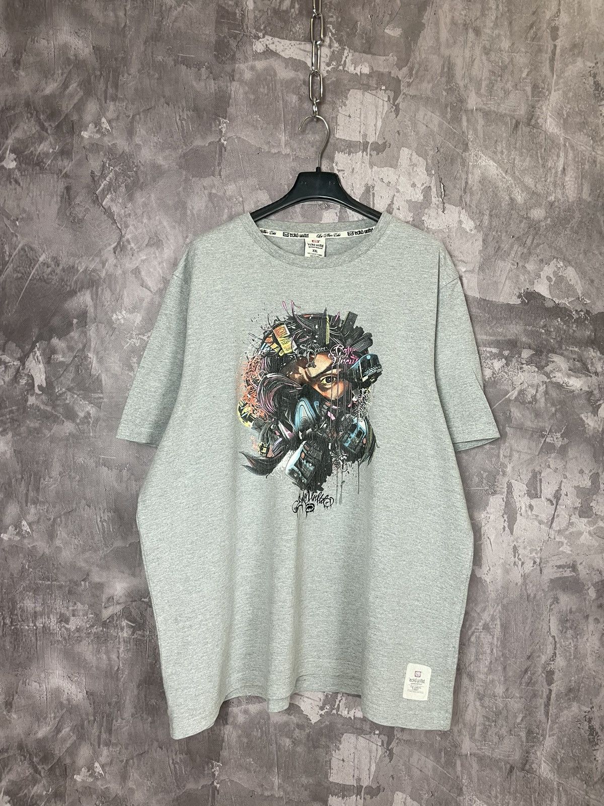 Ecko Unltd. × Vintage Vintage ECKO Unlimited Graffiti T Shirt Getting up Size US XXL / EU 58 / 5 - 1 Thumbnail
