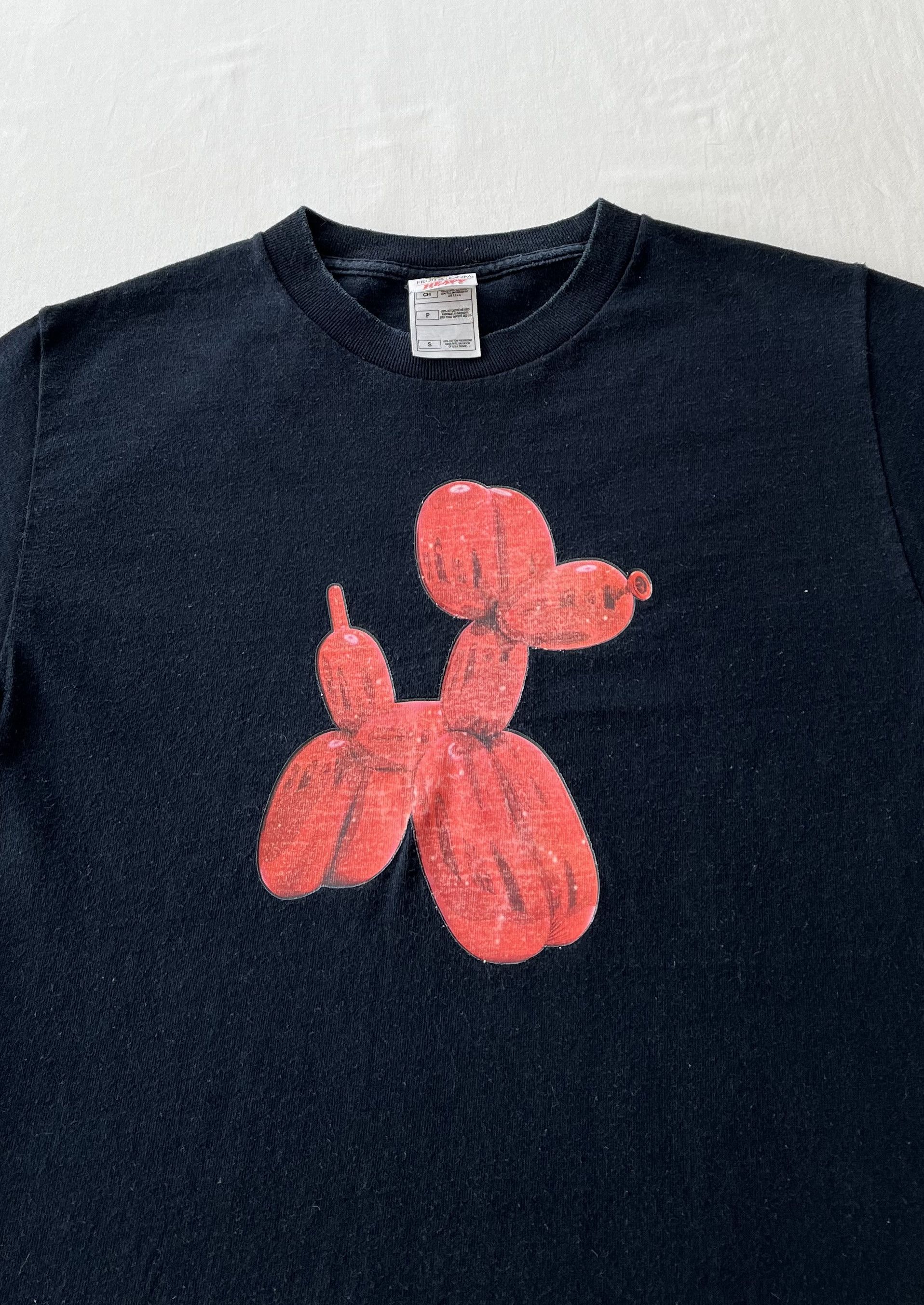 Arts & Science Vintage 2003 Jeff Koons Balloon Dog Art Black T-shirt Size US S / EU 44-46 / 1 - 4 Thumbnail