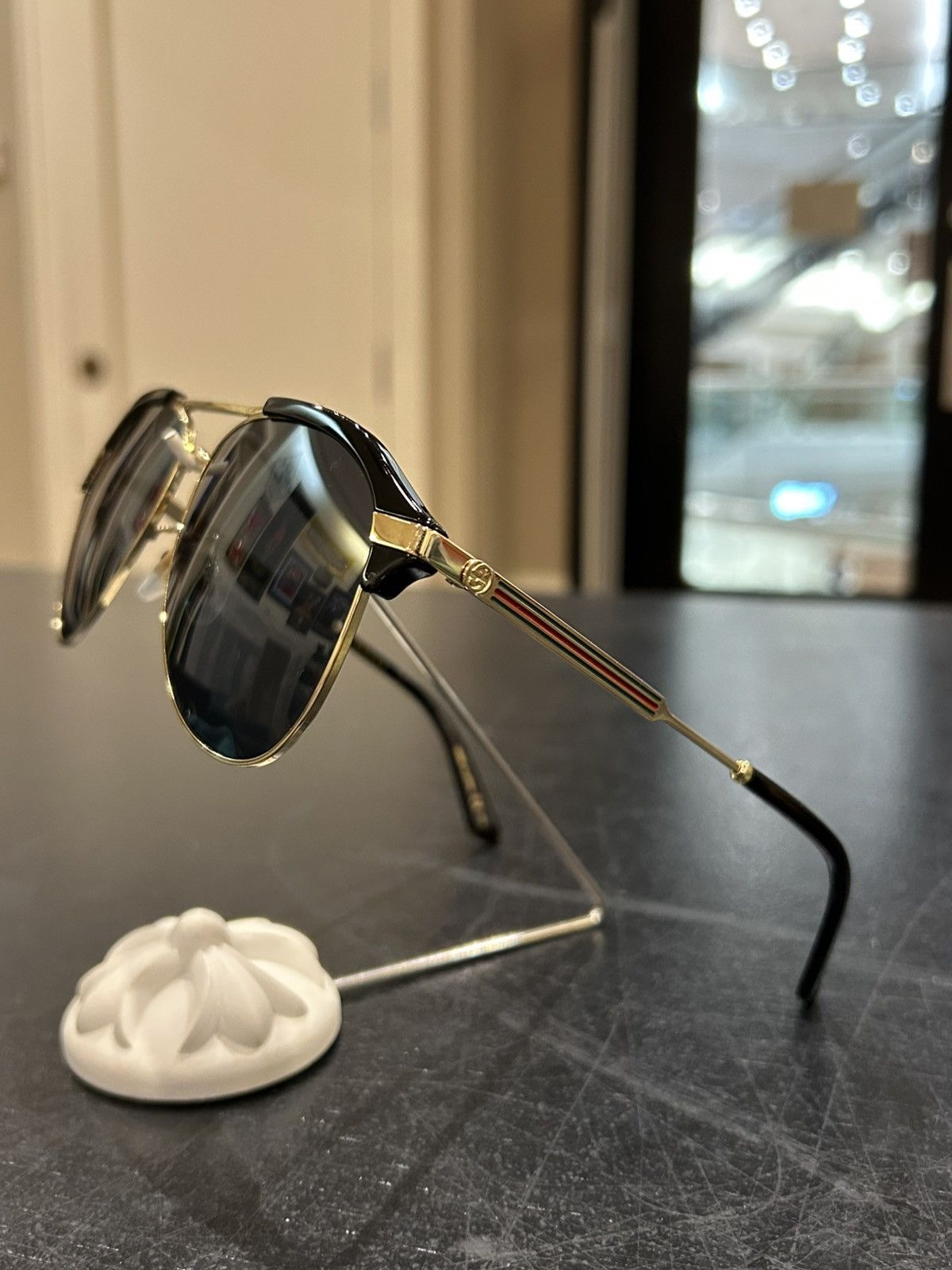 Gucci Gucci Aviator Wire Sunglasses Size ONE SIZE - 2 Thumbnail