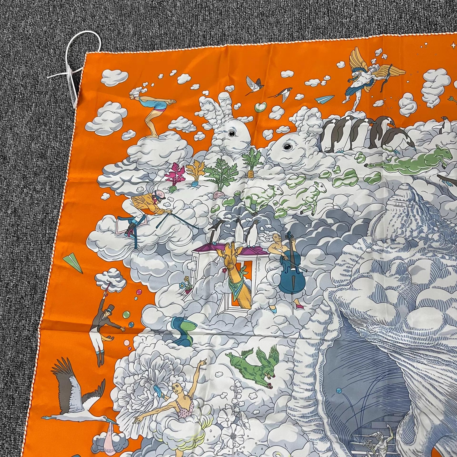Hermes Hermes My Cloud World Square Scarf 90x90 98 New Box Size ONE SIZE - 2 Thumbnail