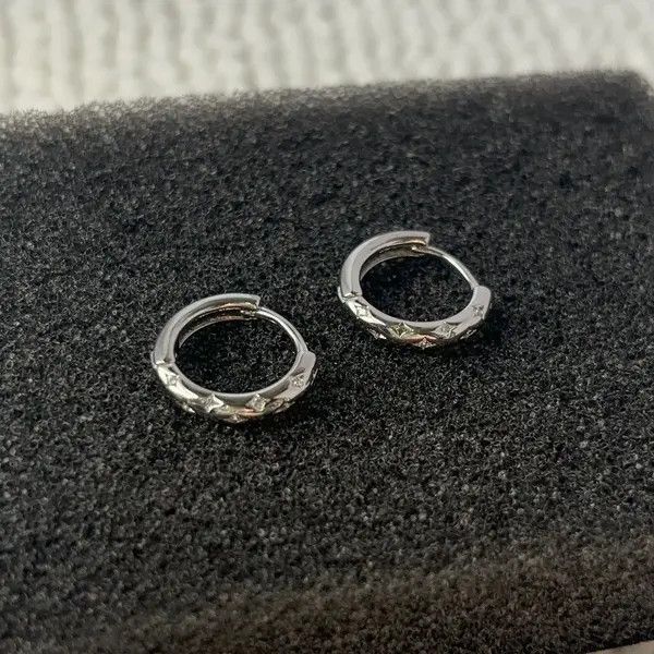 Other Star Small Hoop Earrings for Women Men Unisex Earrings Size ONE SIZE - 2 Thumbnail