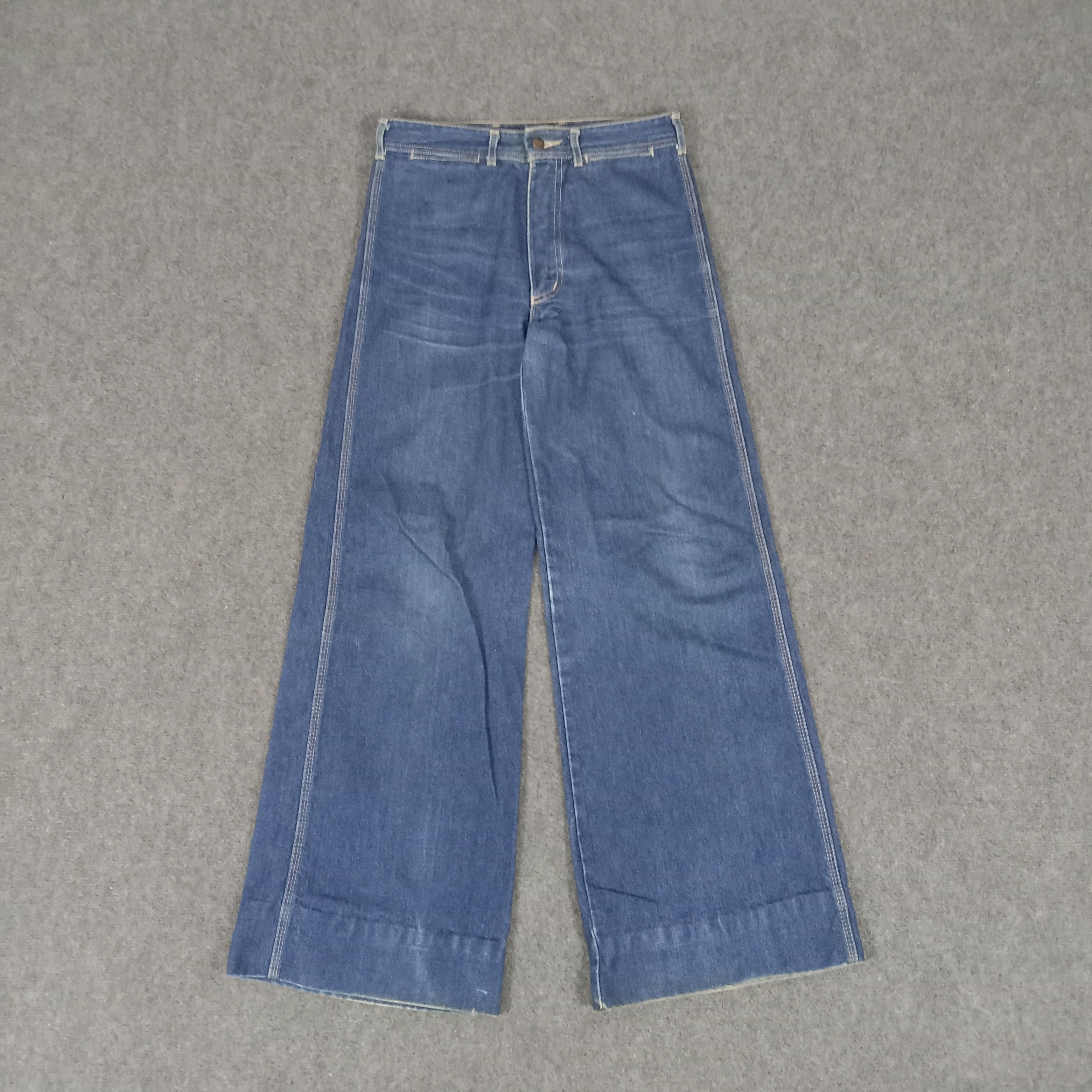Le Grande Bleu (L.G.B.) × Vintage WestCoast American Retro Style Flared Jeans Size US 29 - 6 Thumbnail