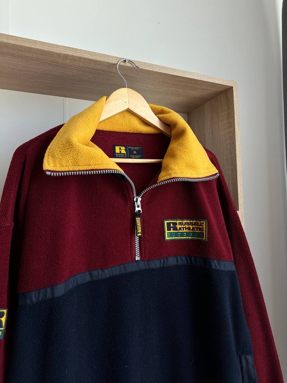Russell Athletic × Vintage Vintage 90’s Russell Athletic 1/4 Zip Fleece Jacket Logo Size US XL / EU 56 / 4 - 14 Thumbnail