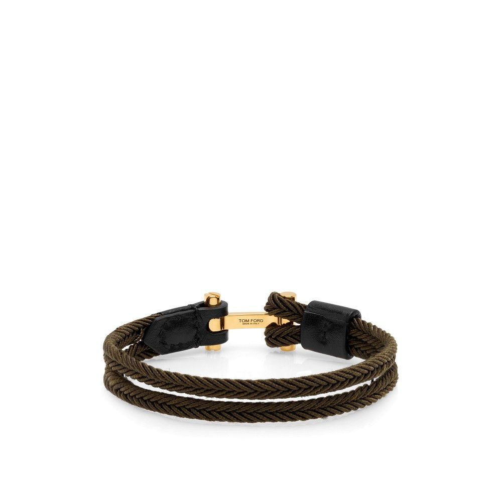 Tom Ford o1loc1c0426 JM100 Size: OS / Braided Nylon Bracelet Brown Size ONE SIZE - 2 Thumbnail