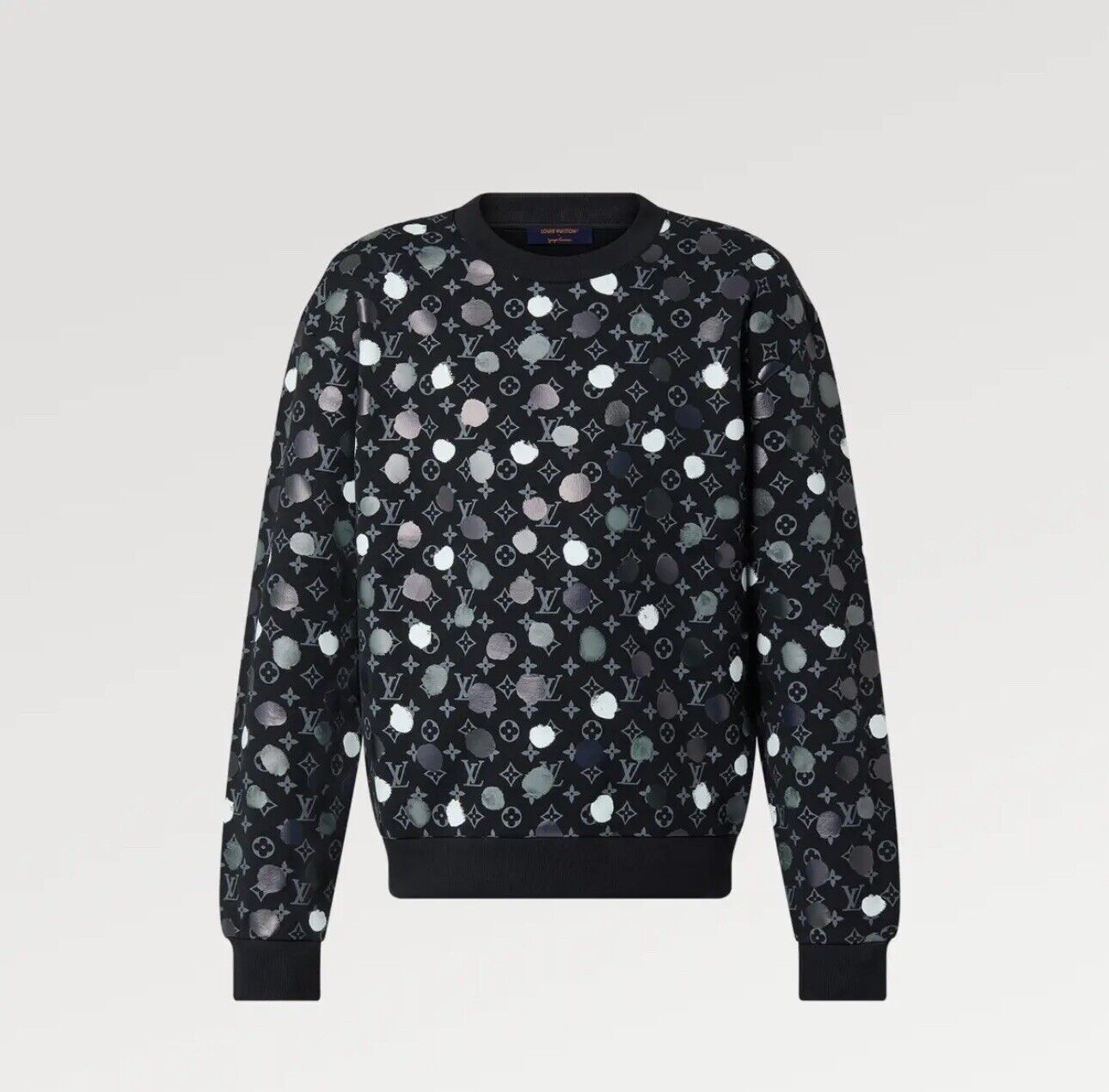image of Lv Yayoi Kusama Lv X Yk Black Painted Dots Printed, Men's (Size Medium)