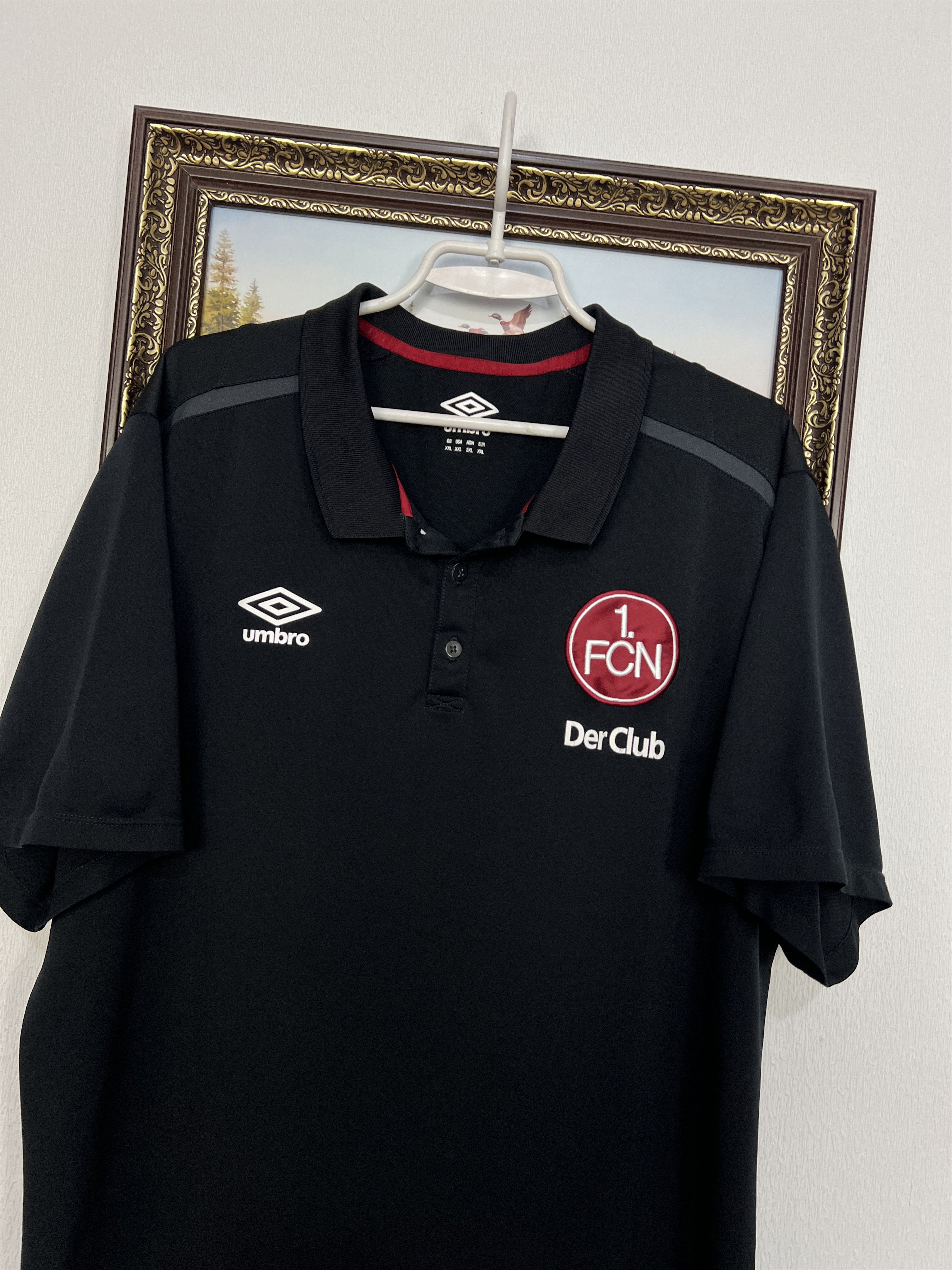 Umbro Nurnberg 1. FCN Football Polo Shirt Soccer Jersey Trikot Size US XXL / EU 58 / 5 - 3 Thumbnail
