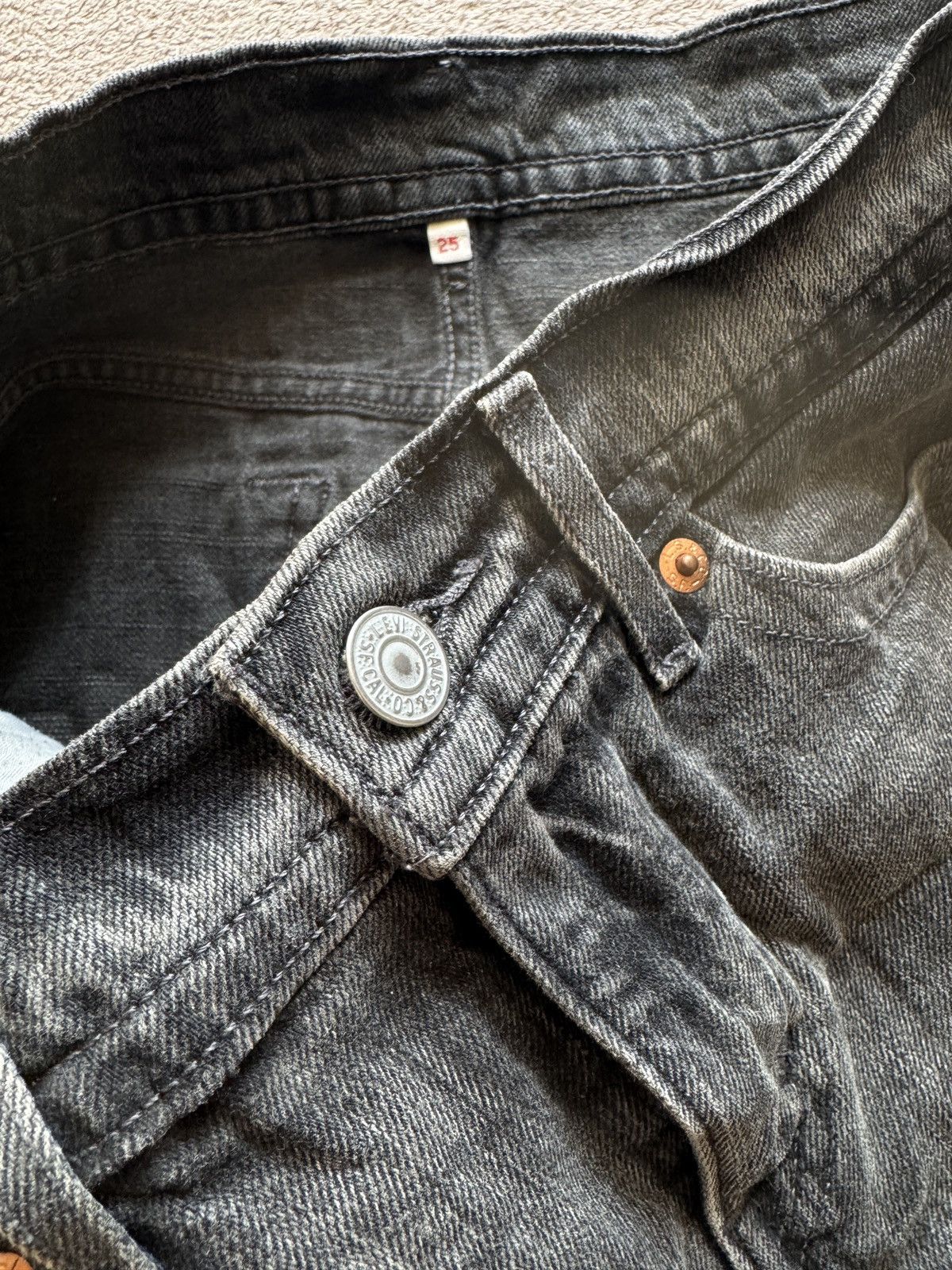 Hysteric Glamour Y2K Levis Mini Skirt Jean Washed Denim Hysteric Glamour vibe Size 25" / US 0 / IT 36 - 3 Thumbnail
