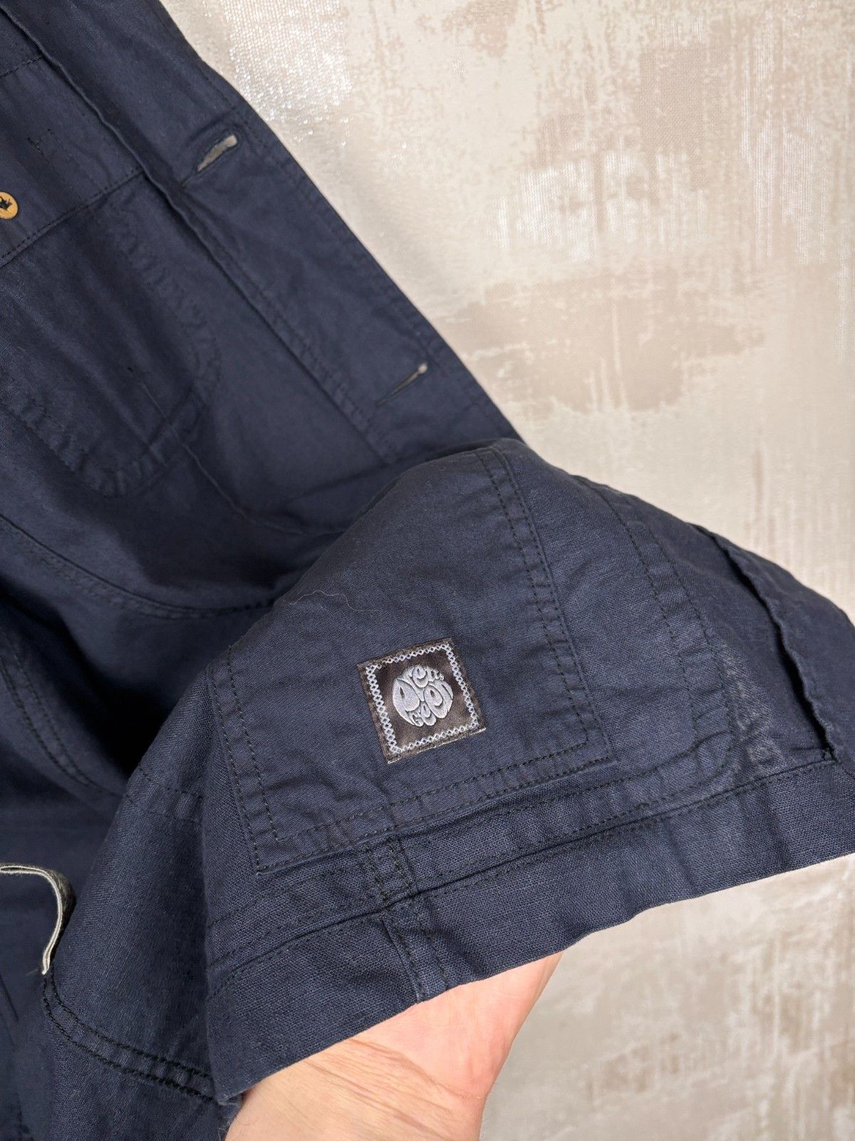 Pretty Green Pretty Green Linen / Cotton Pockets Jacket Navy Size US L / EU 52-54 / 3 - 16 Thumbnail