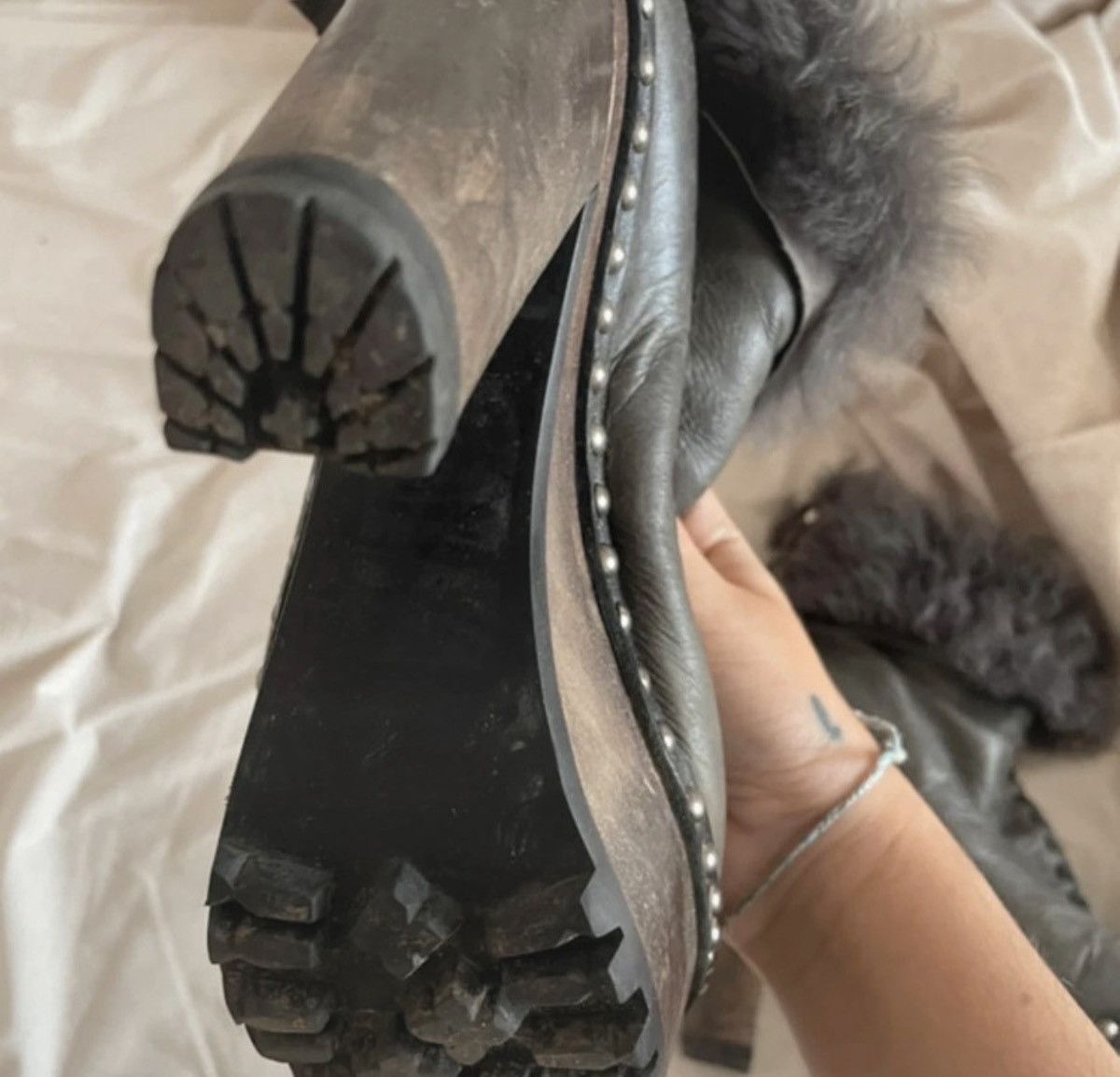 Miu Miu Miu miu fur ankle boots Size US 7.5 / IT 37.5 - 4 Thumbnail