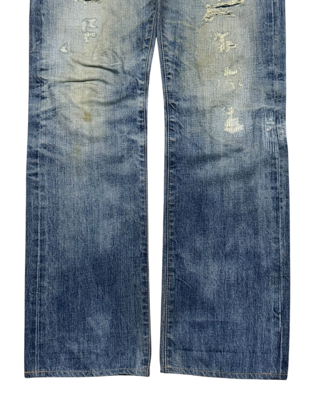 AG Adriano Goldschmied Vintage AG Adriano Goldschmied Destroyed Vintage Wash Denim Size US 33 - 6 Thumbnail