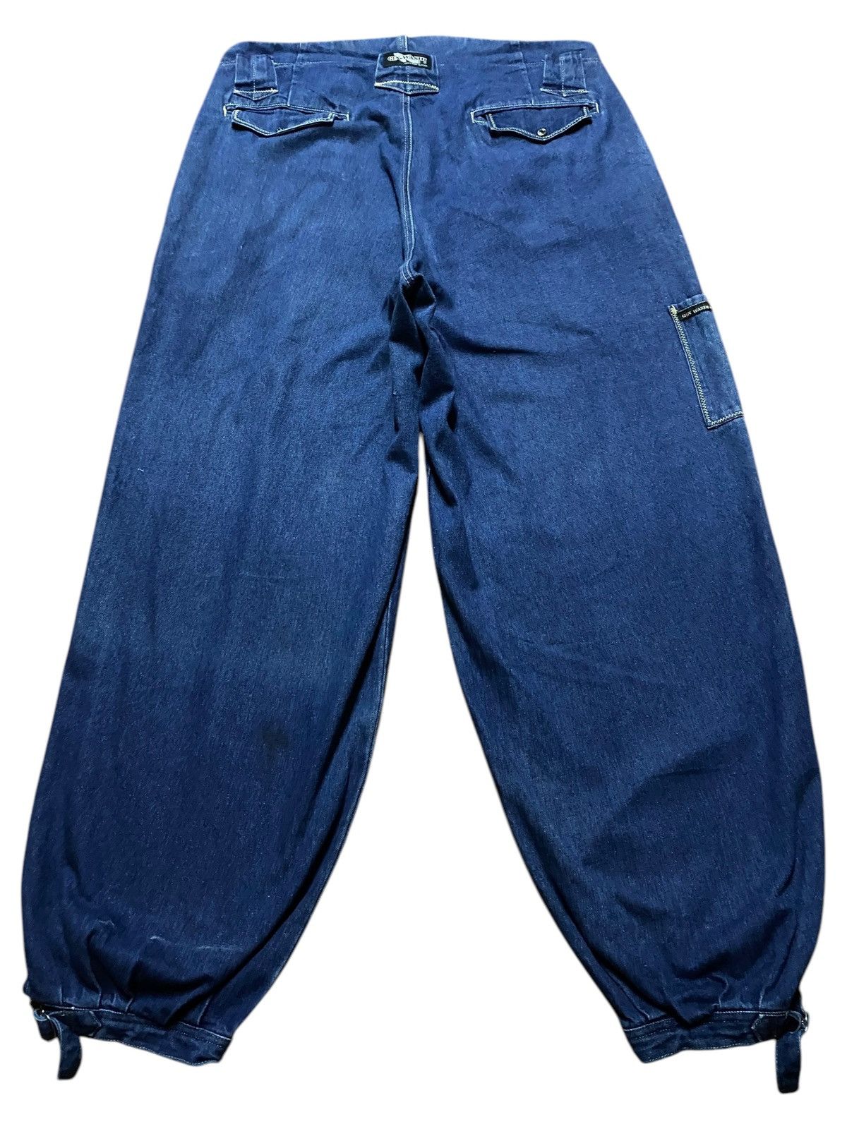 Japanese Brand Work Wear Japanese Brand Style Gin Wash Super Baggy Jeans Size US 37 - 2 Thumbnail
