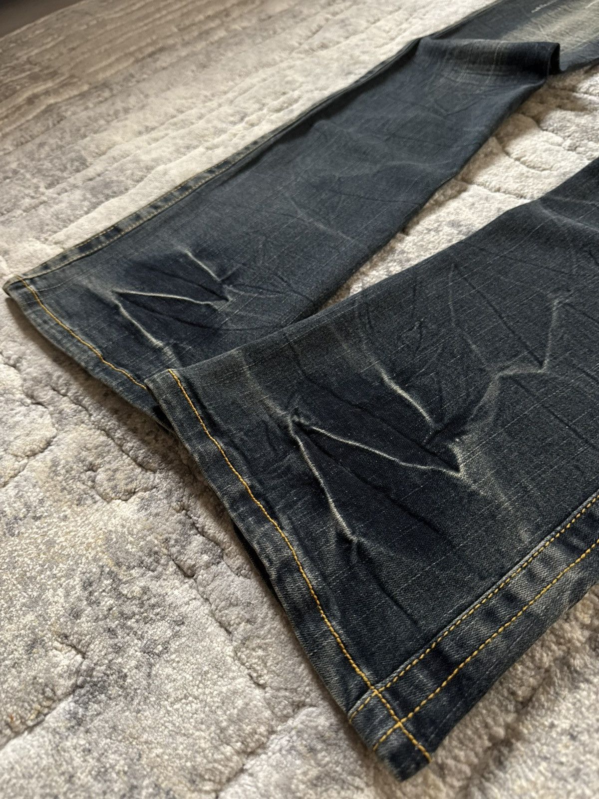 If Six Was Nine Ifsixwasnine Lgb Kapital Junya Style Low Rise Flared Jeans Size US 28 / EU 44 - 7 Thumbnail