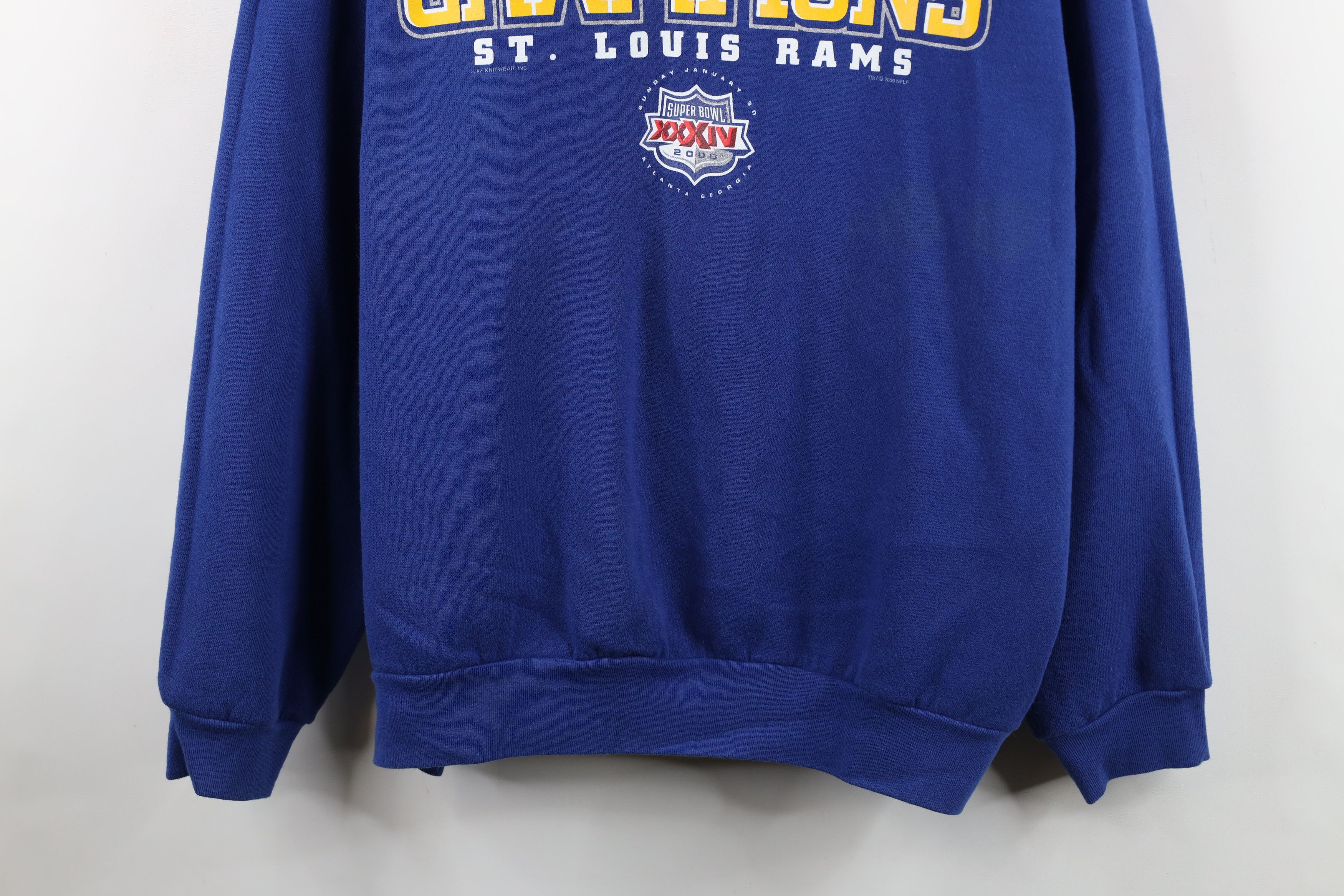 Vintage Vintage Y2K 2000 Champs St Louis Rams Football Sweatshirt Size US XXL / EU 58 / 5 - 3 Thumbnail