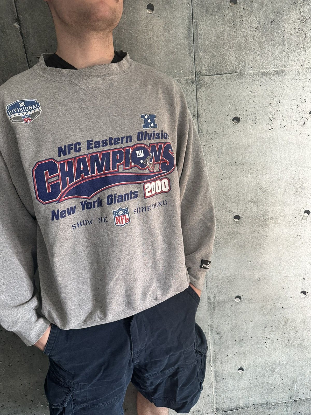 NFL × Puma × Vintage Puma NFC NFL Champions New York Giants 2000 Eastern Division Size US XL / EU 56 / 4 - 1 Thumbnail