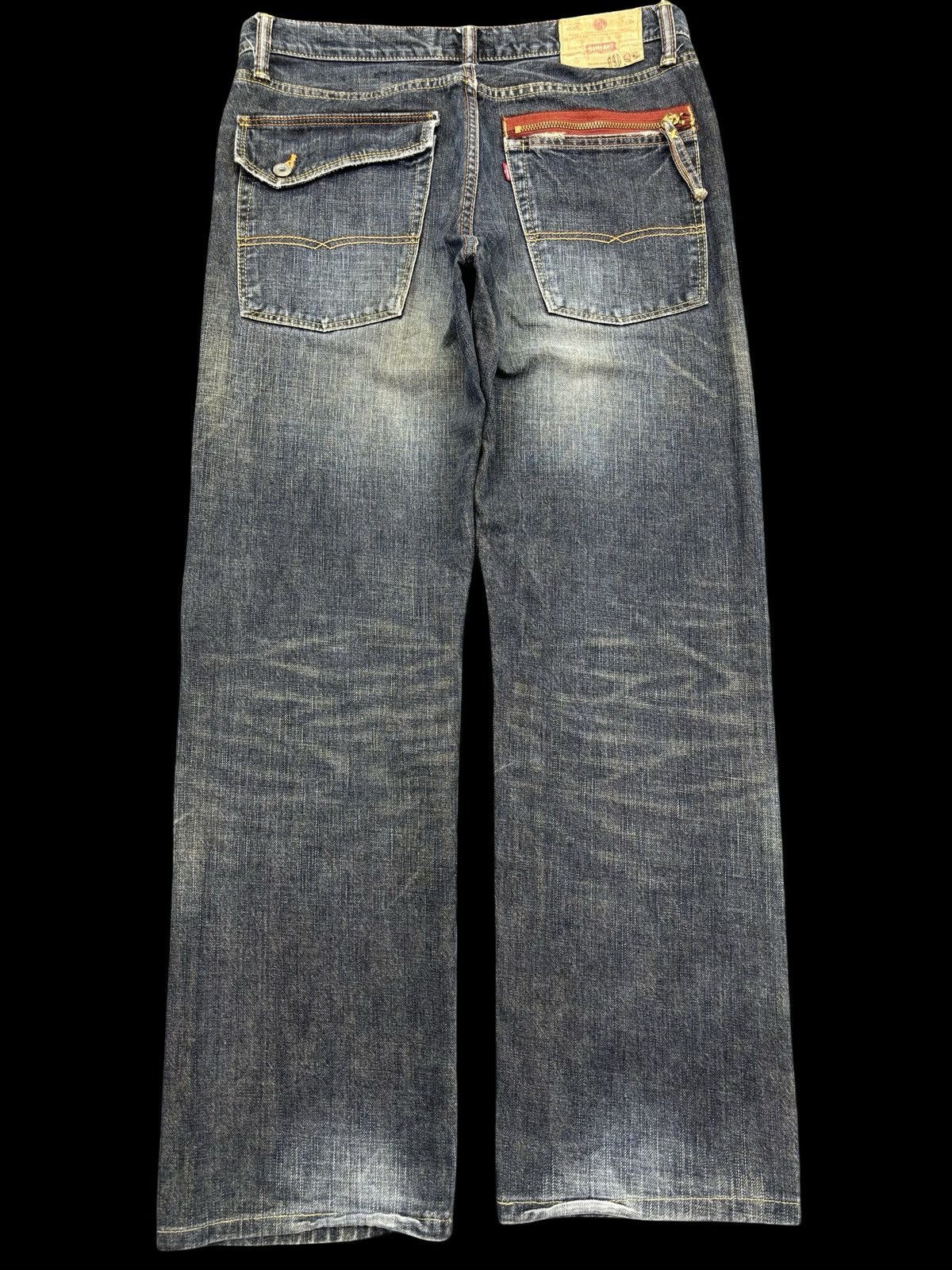 Japanese Brand 💥Sick 90s Style💥GLHeart Mud Stone Wash Denim F761 Size US 33 - 2 Thumbnail