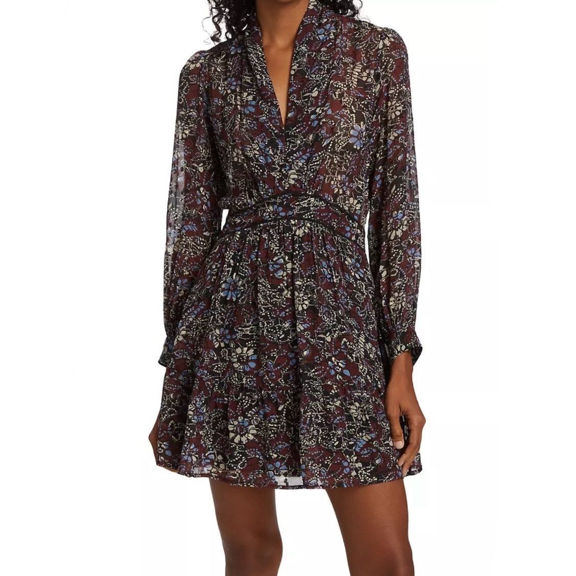 ba&sh ba&sh Giani Sheer Floral Mini dress size S C3 Size S / US 4 / IT 40 - 1 Thumbnail