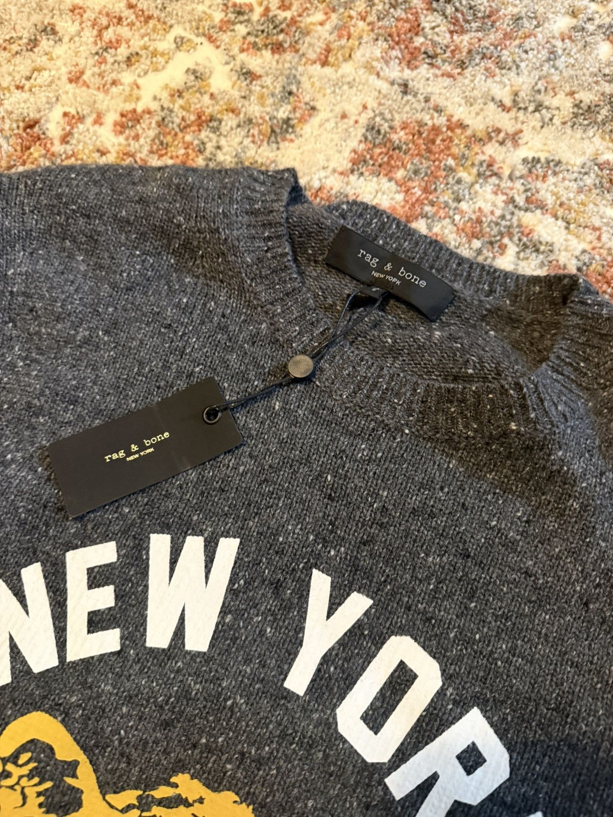 Rag & Bone Rag & Bone "New York Tiger" Donegel Crewneck Sweater Size US L / EU 52-54 / 3 - 4 Thumbnail