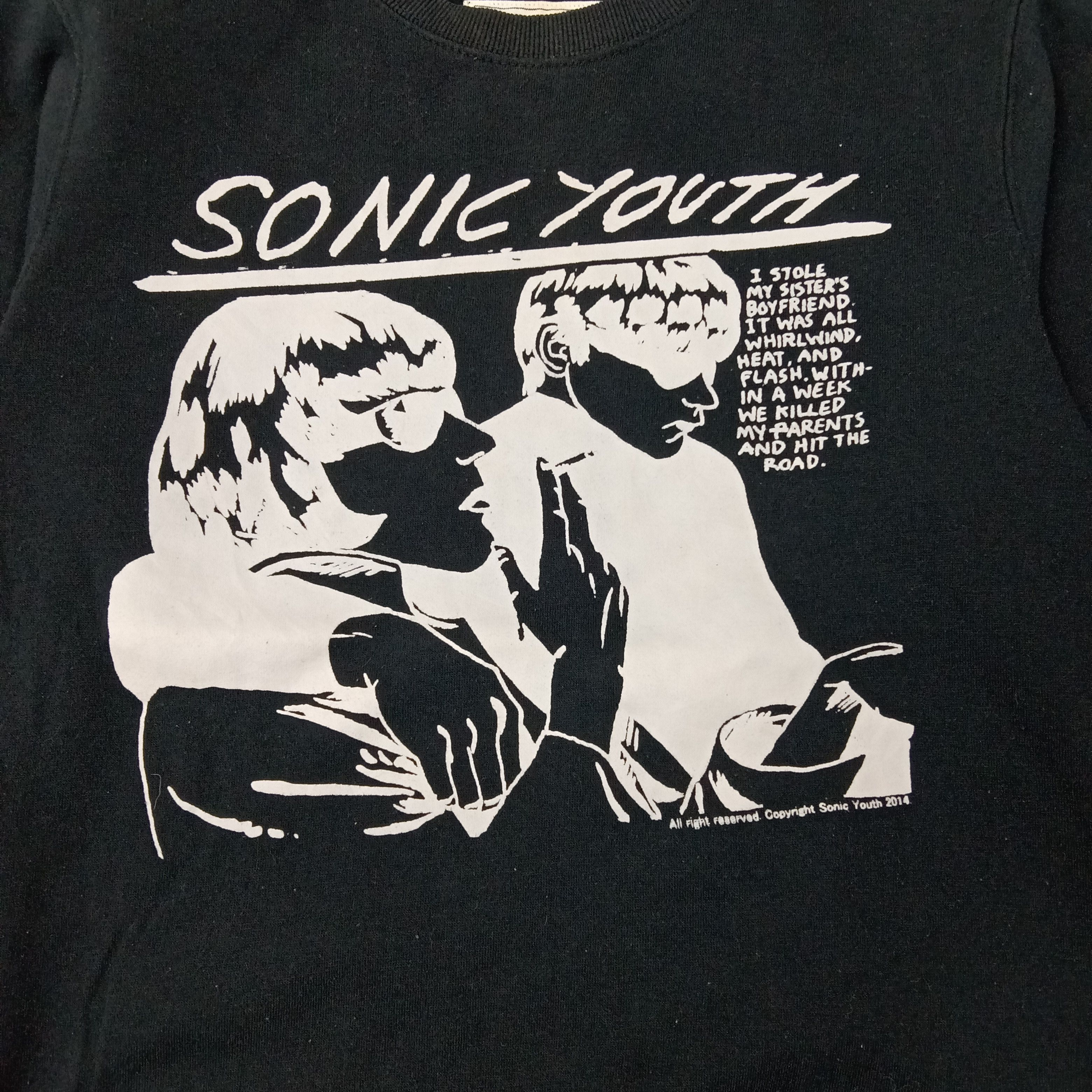 Band Tees Sonic Youth American Rock Band Sweatshirt C257N11 Size US XS / EU 42 / 0 - 2 Thumbnail