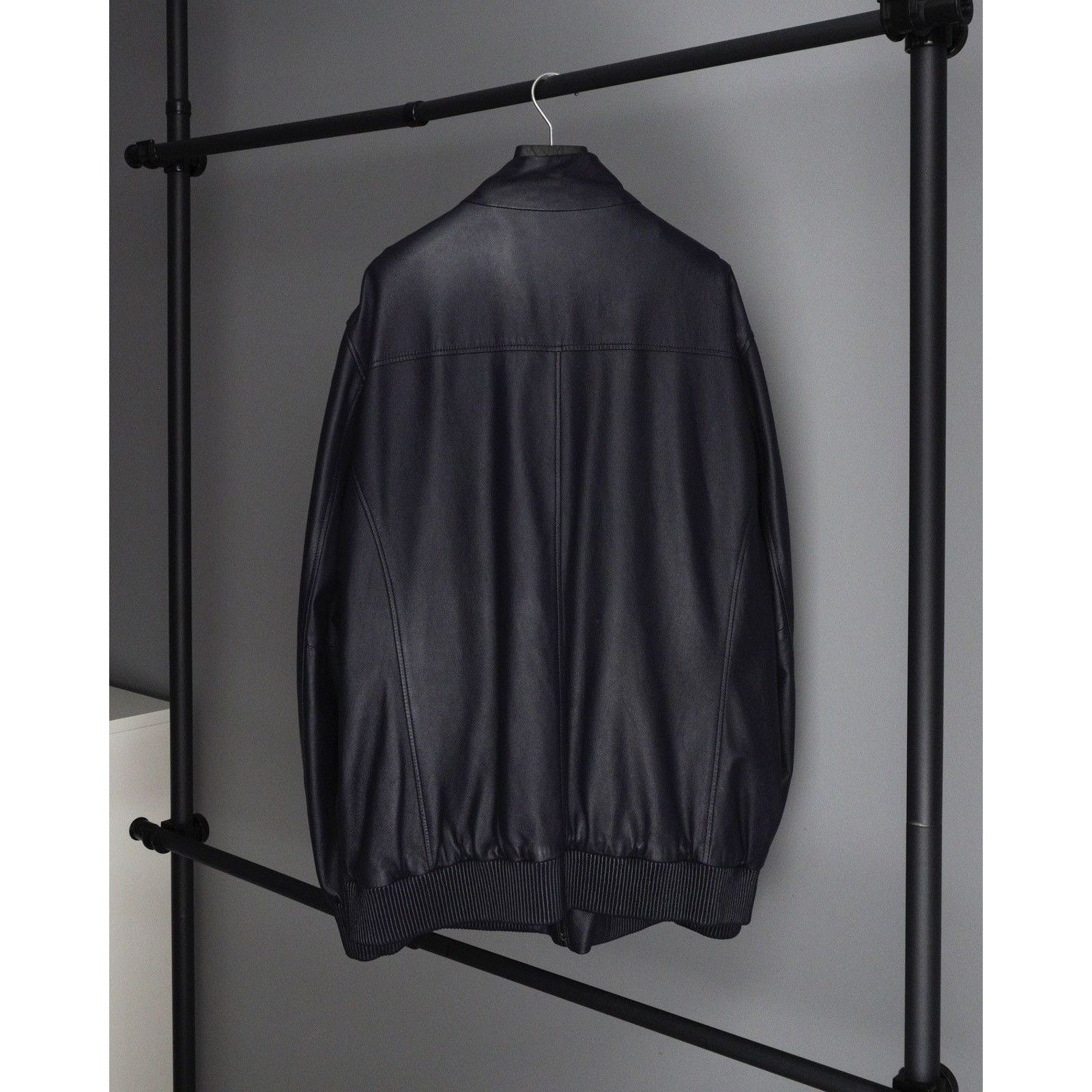 Brioni Brioni dark blue leather jacket Size US XL / EU 56 / 4 - 7 Thumbnail