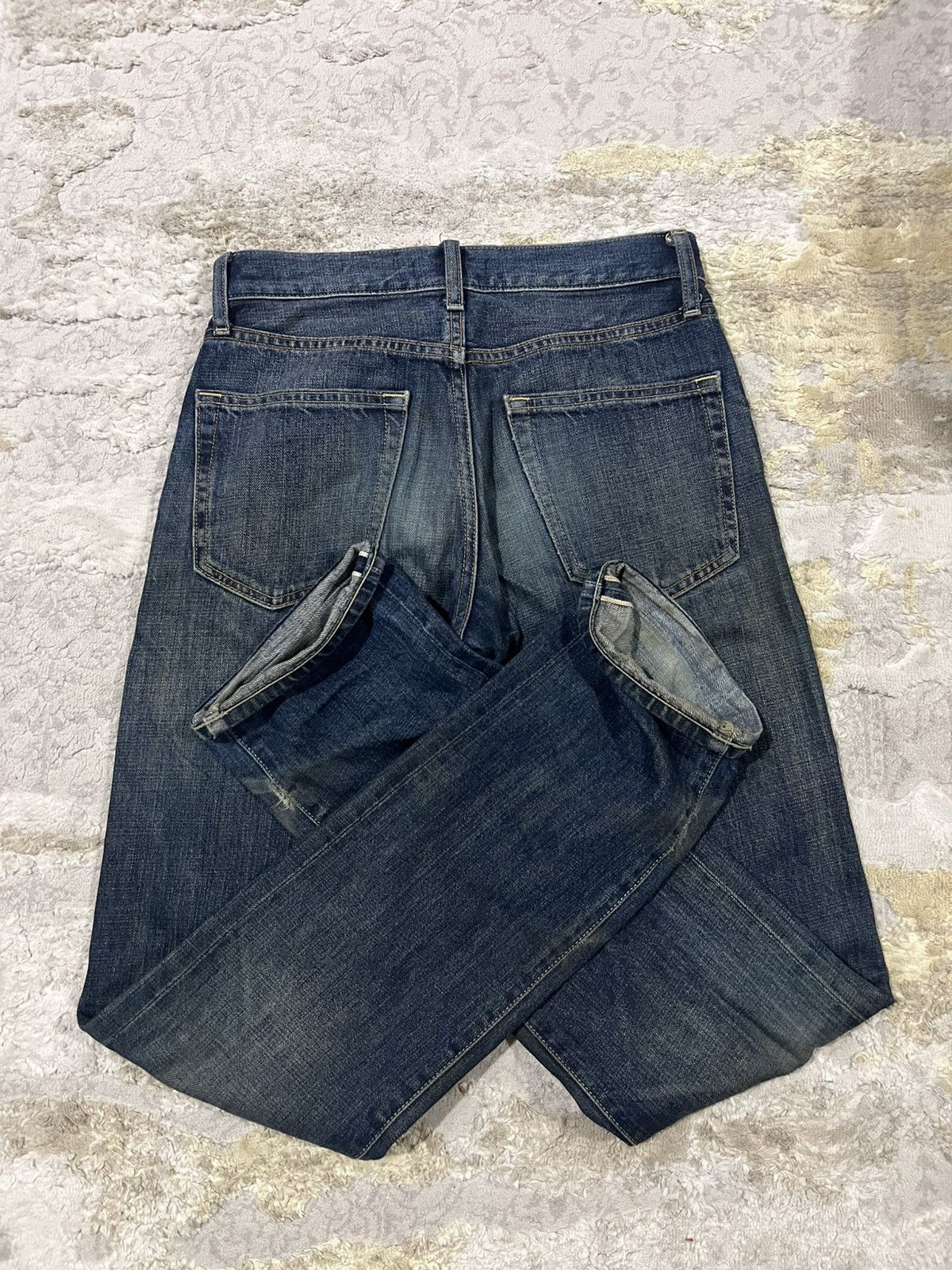 Oni Vintage Uniqlo 🇯🇵 Mud Wash Selvedge Denim Jeans Regular Cut Size US 28 / EU 44 - 3 Thumbnail