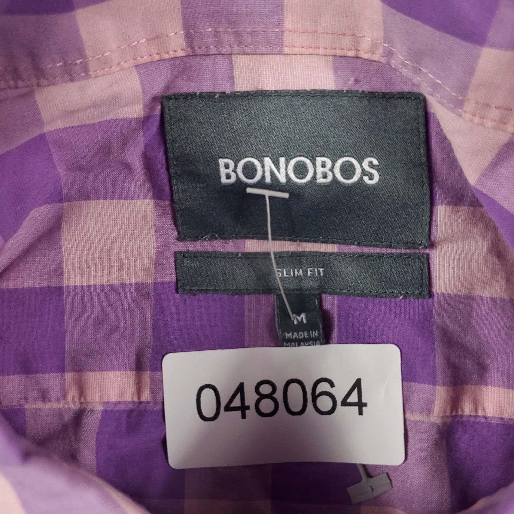 Bonobos Bonobos Shirt Mens Medium Purple Check Casual Button Up Long Sleeve - Bonobos Mens Shirt Purple Check Button-Up Long Sleeve Casual/Workwear Size US M / EU 48-50 / 2 - 7 Thumbnail