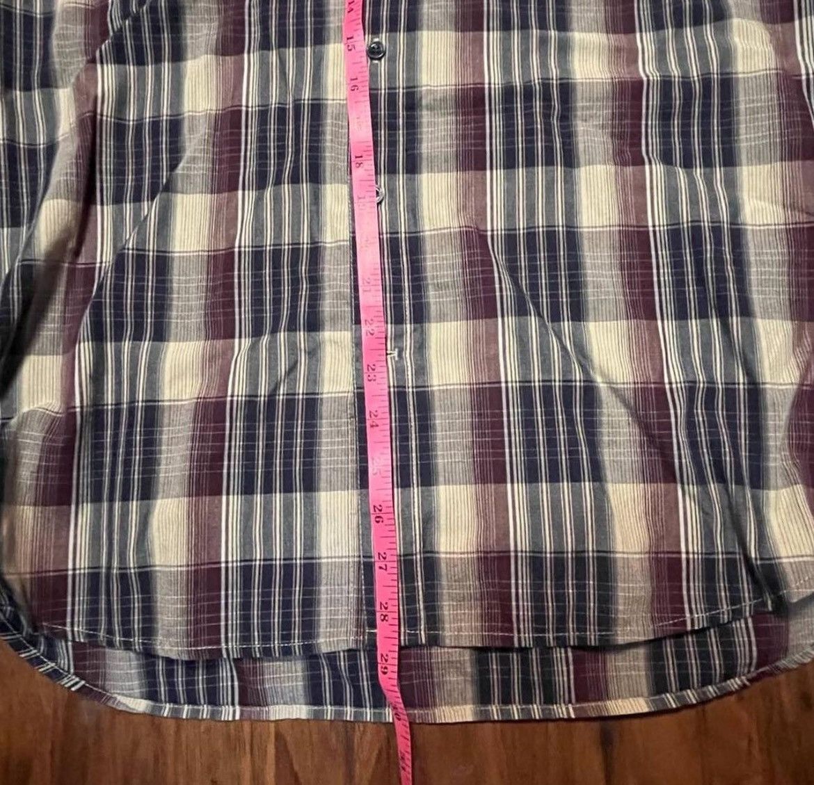 Volcom Volcom Men’s Plaid Button-Up Shirt L – Maroon/Navy Size US L / EU 52-54 / 3 - 7 Thumbnail