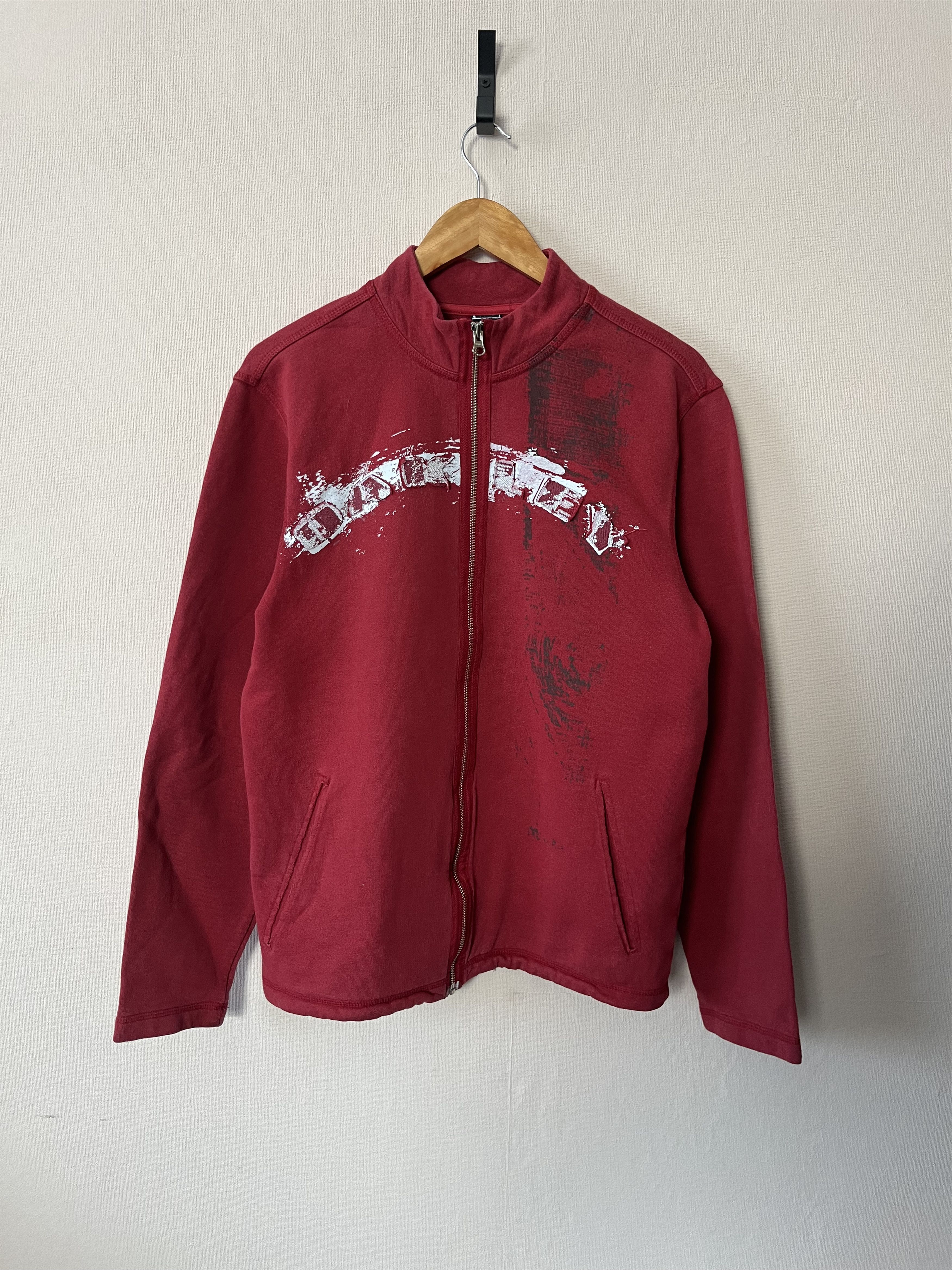 Oakley Vintage Oakley Big Logo Paint Y2K Style Red Zip Sweatshirt Size US L / EU 52-54 / 3 - 1 Thumbnail