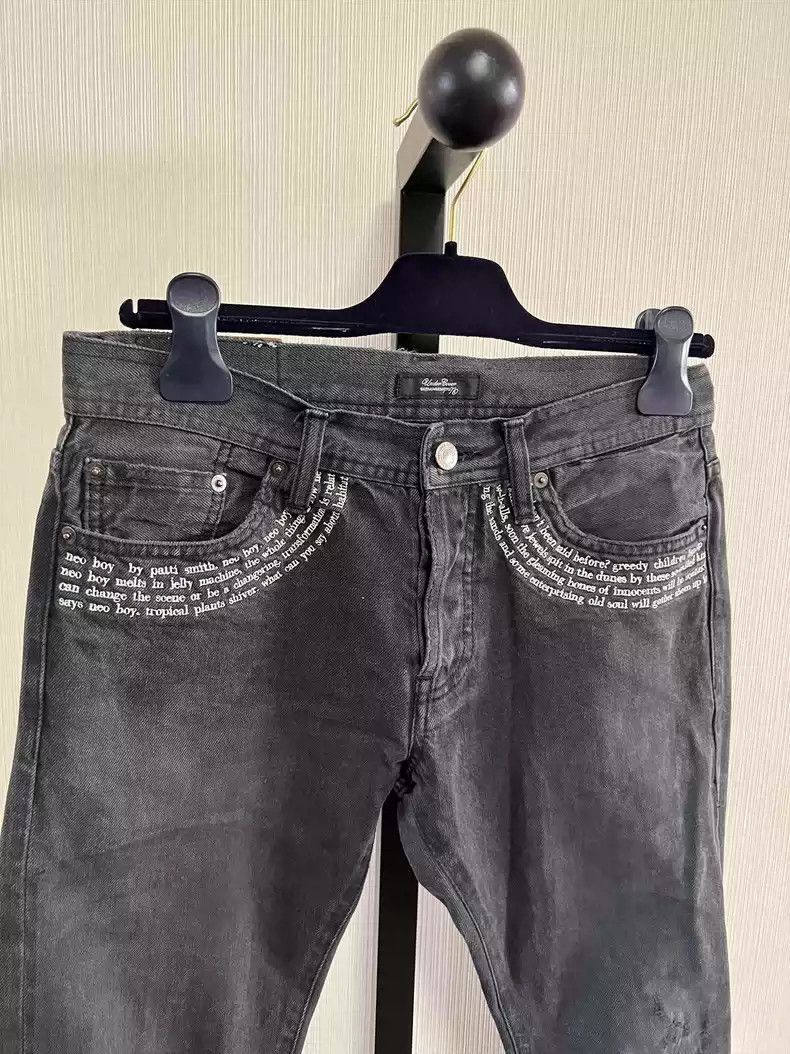 Undercover UNDERCOVER 09SS NEOBOY PATTI SMITH poetry embroidered wash Size US 32 / EU 48 - 2 Thumbnail