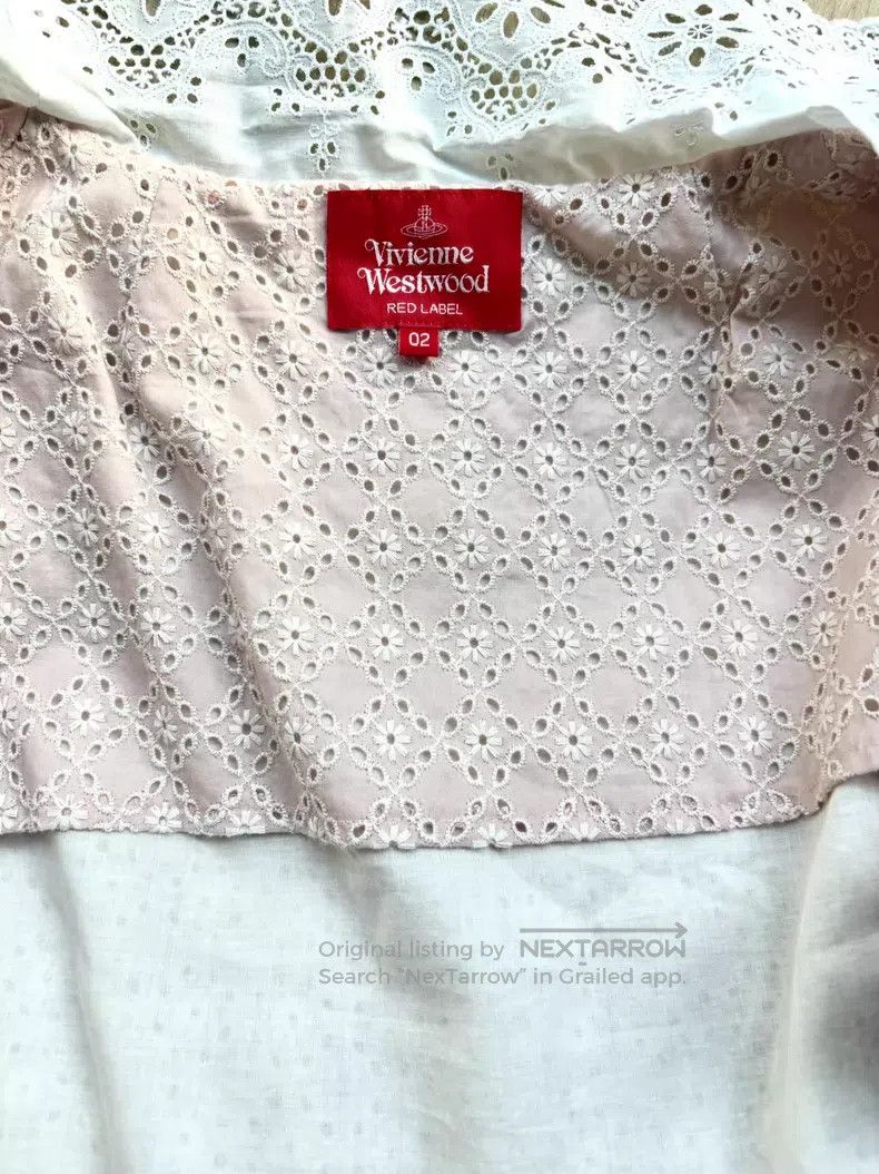 Vivienne Westwood Vivienne Westwood Vintage Pink Lace Flower Print Dress Size M / US 6-8 / IT 42-44 - 8 Thumbnail