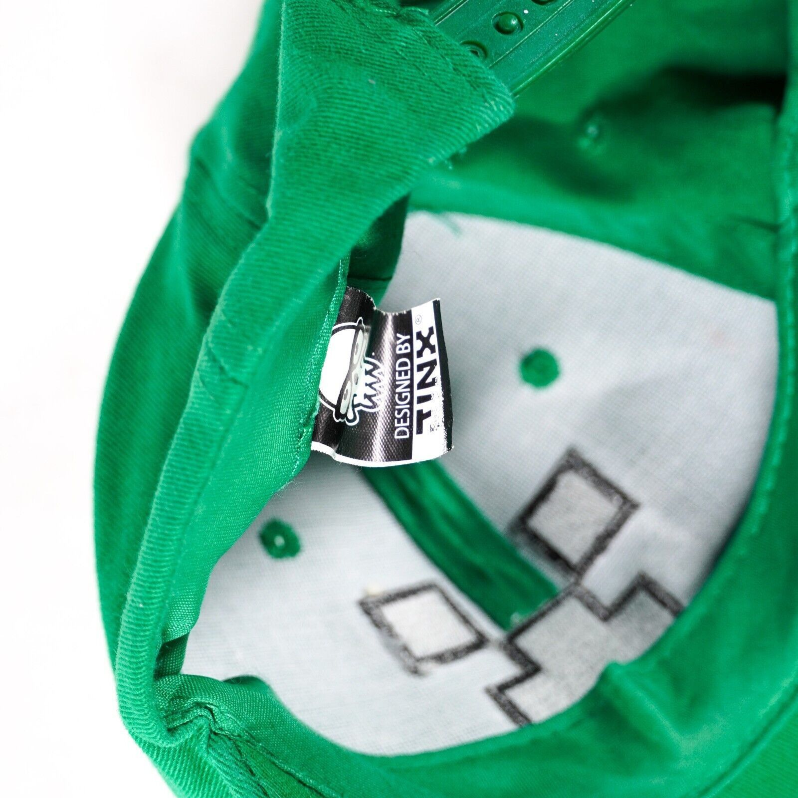Other Minecraft Game Face Jinx Baseball Hat Visor Cap Green Black Size ONE SIZE - 8 Thumbnail