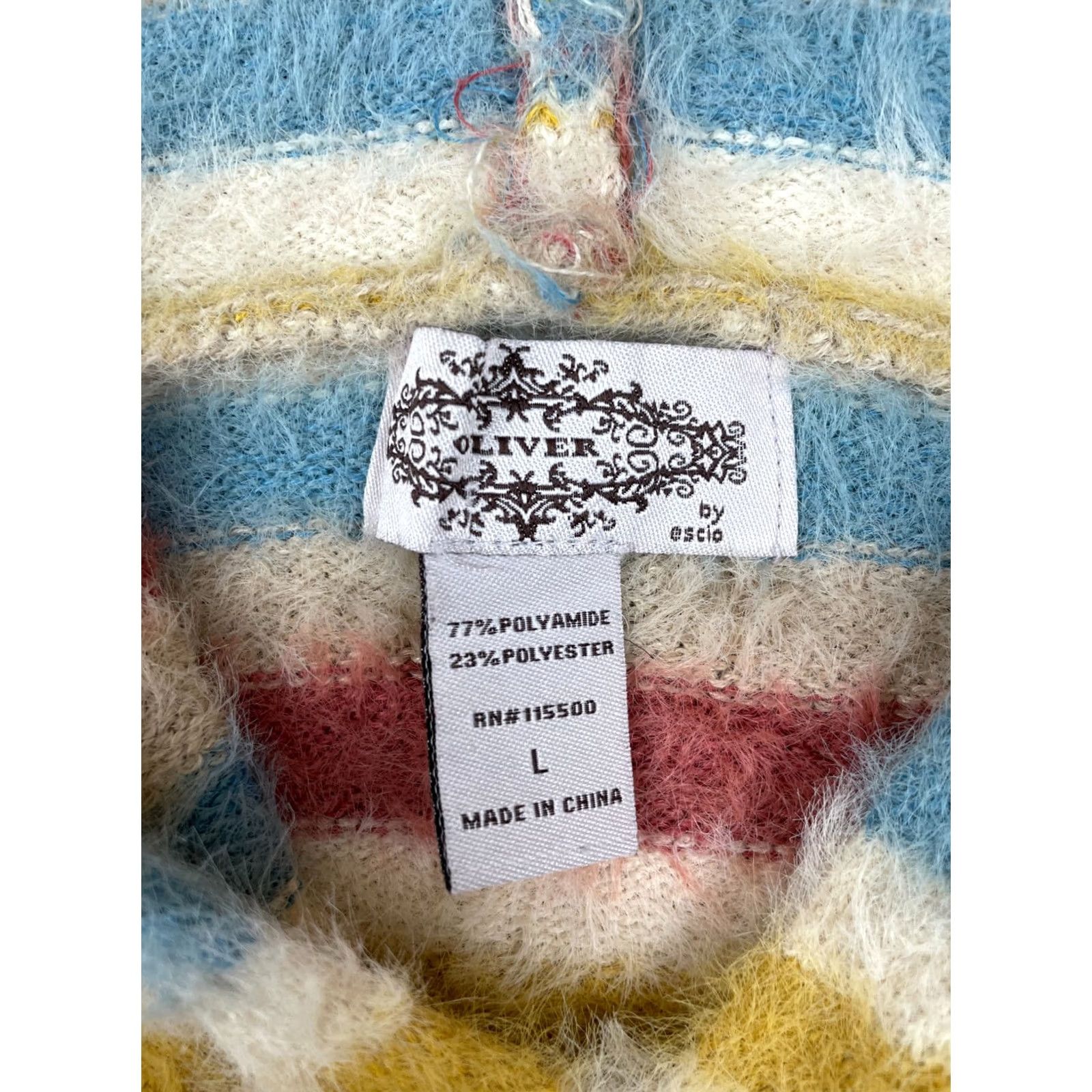 Anthropologie Anthropologie Hoodie Womens Large Multicolor Striped Pullover Cozy Winter Fall Spring Size L / US 10 / IT 46 - 4 Thumbnail