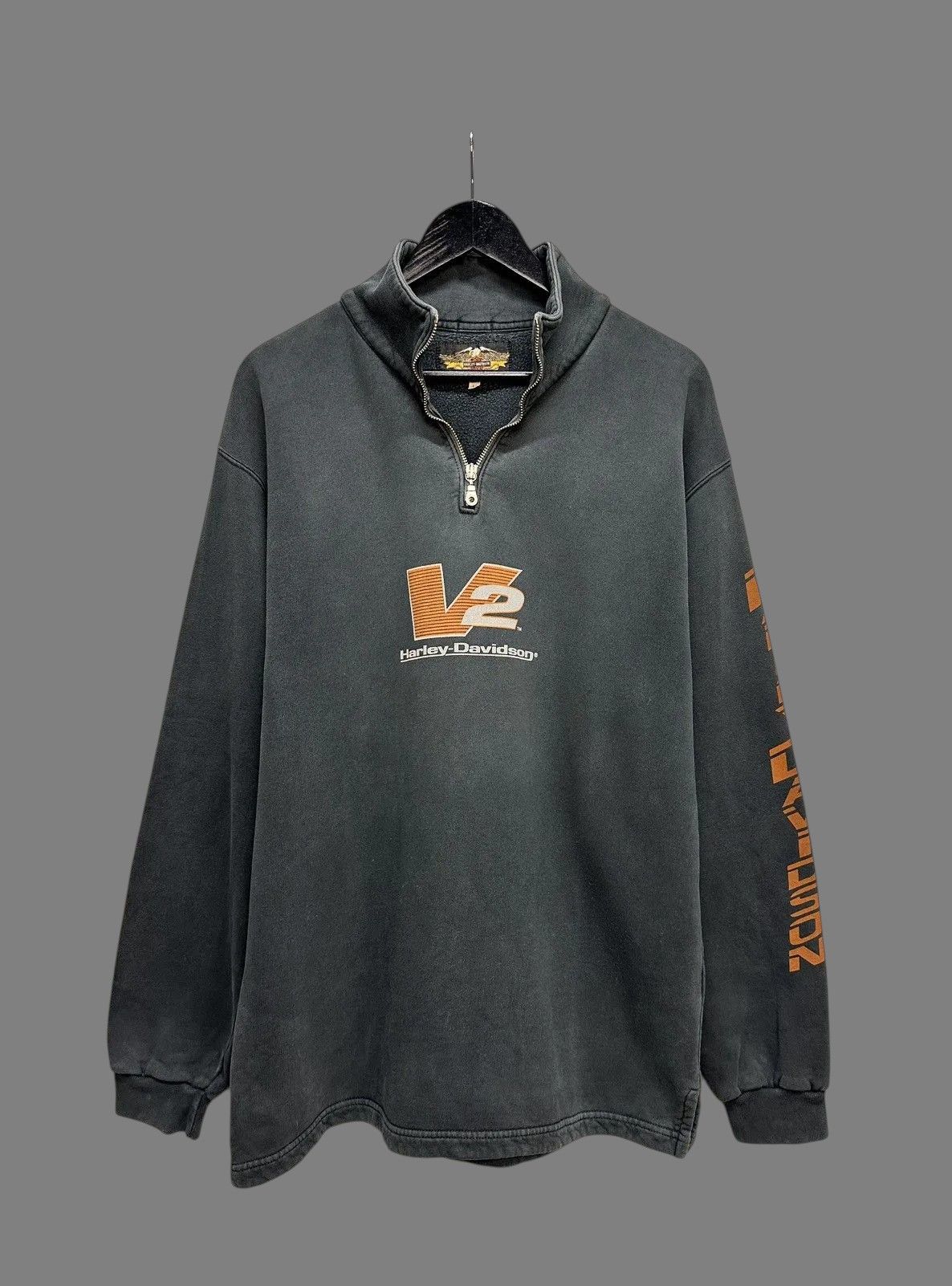 Indian Motorcycle Vintage Harley Davidson Y2K Black Quarter Zip Sweatshirt L Size US L / EU 52-54 / 3 - 1 Thumbnail