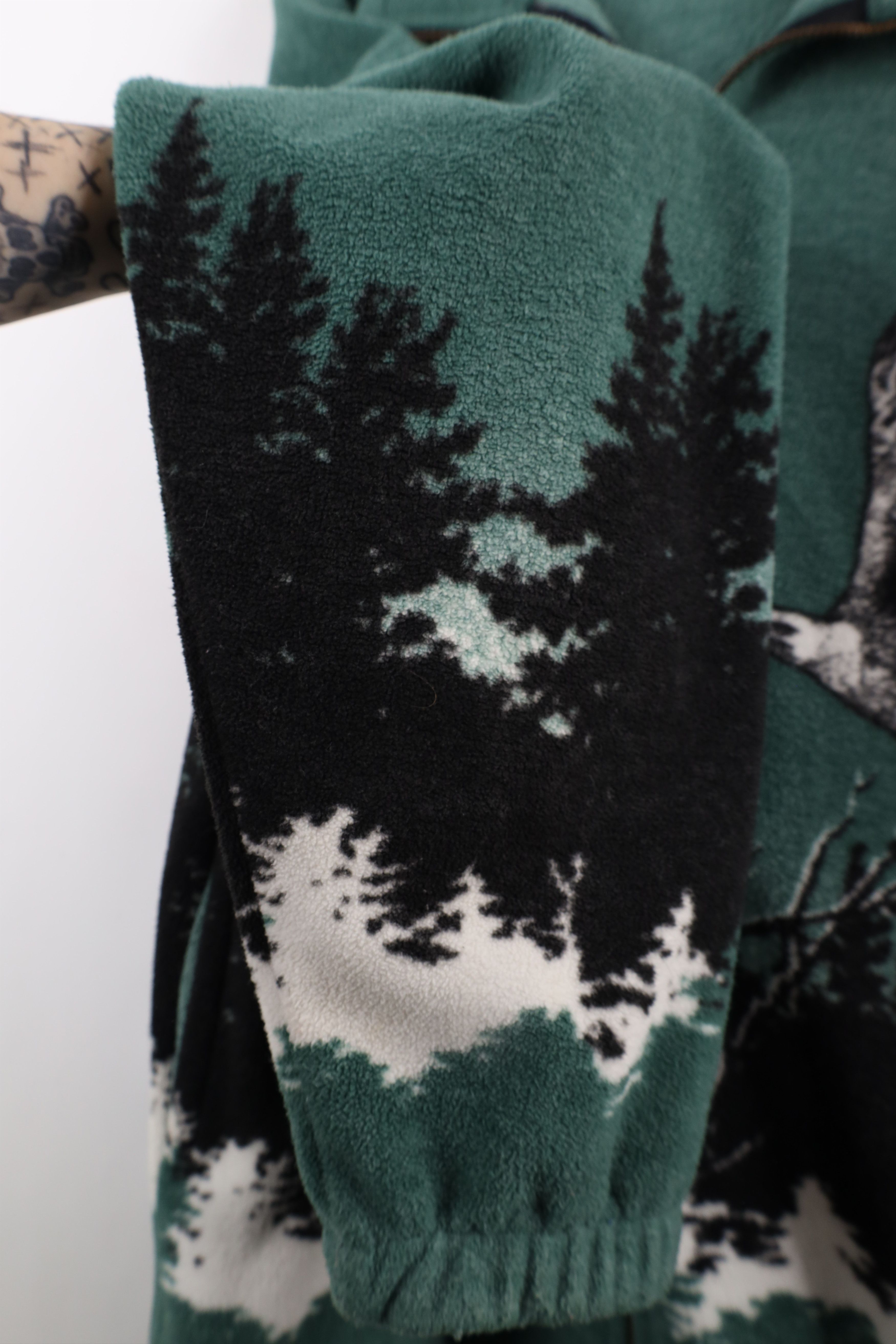 Vintage Vintage 90s Streetwear Eagle All Over Print Fleece Jacket US Size XL / US 12-14 / IT 48-50 - 7 Thumbnail
