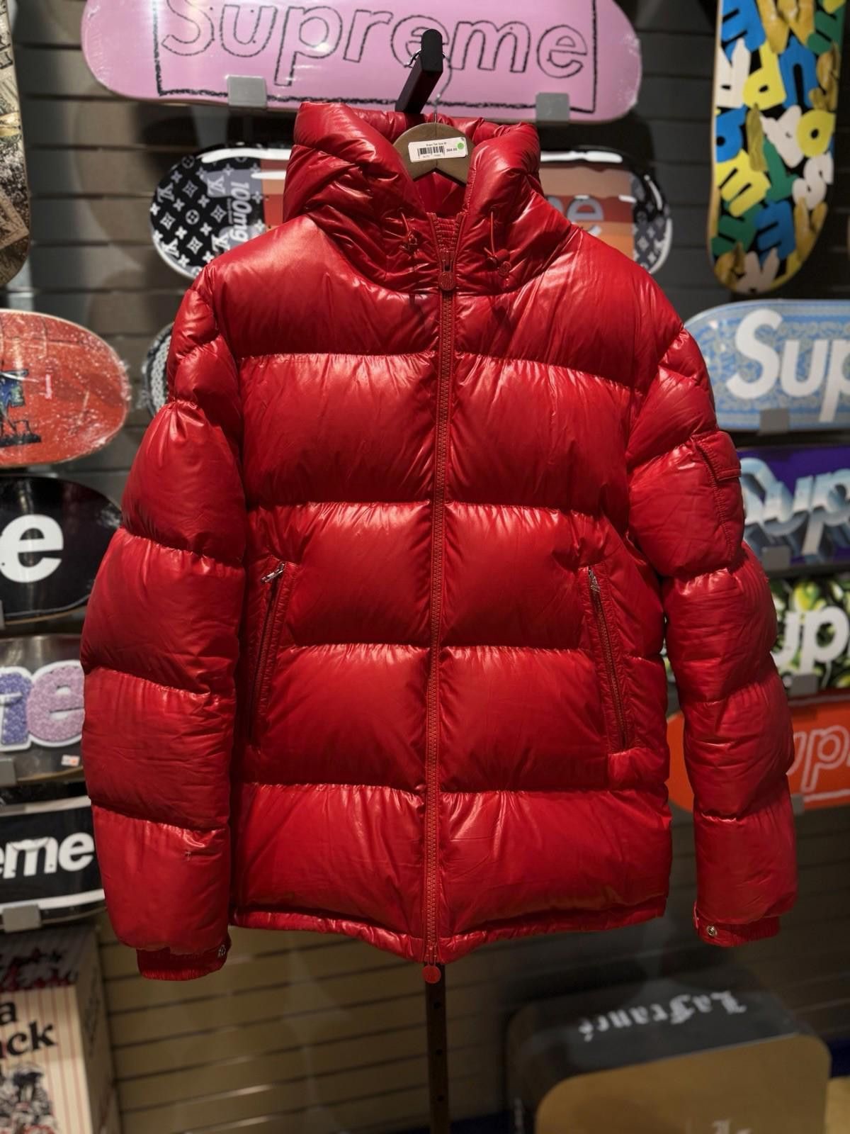Moncler Moncler Maya Gibbotto Puffer Down Jacket Red Size 5 $1500 Size US L / EU 52-54 / 3 - 2 Thumbnail