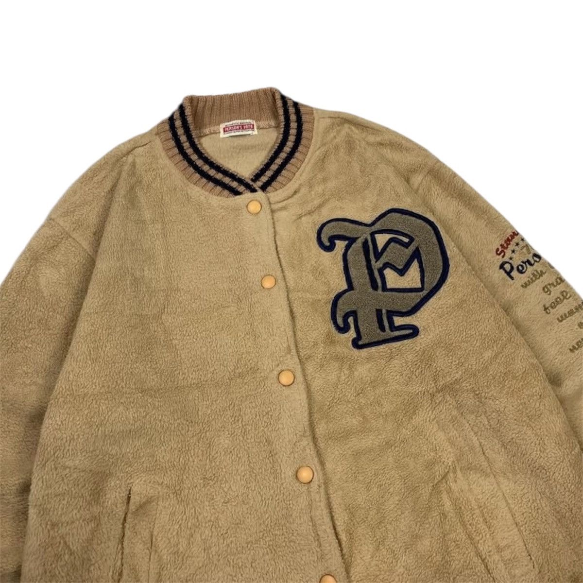 PERSON'S × Vintage Vintage Person’s 90s Varsity Fleece Jacket Size US M / EU 48-50 / 2 - 3 Thumbnail