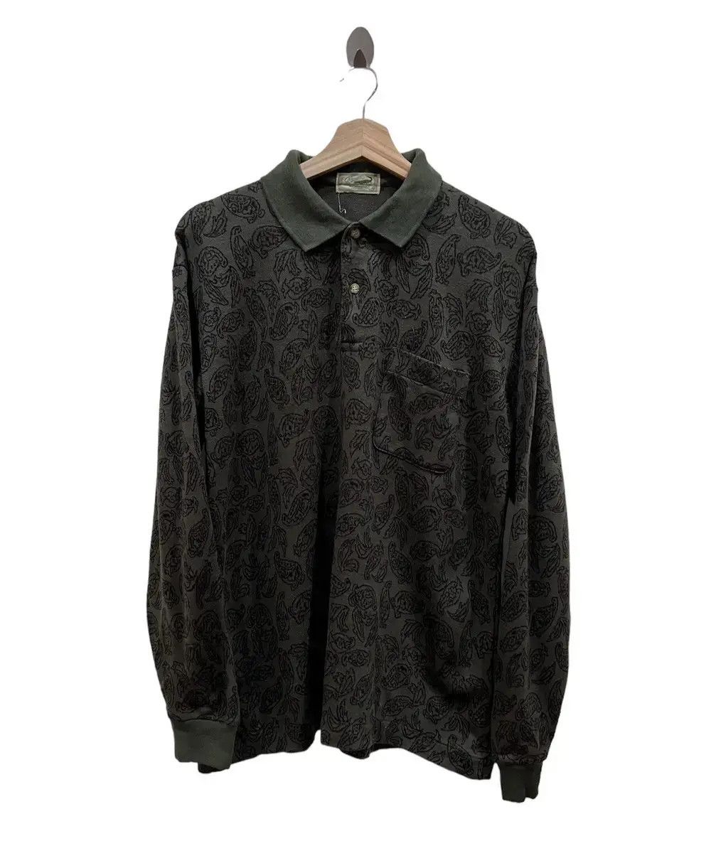 Vintage Vintage Crocodile Paisley Long Sleev Shirt 👕 Size US L / EU 52-54 / 3 - 1 Thumbnail