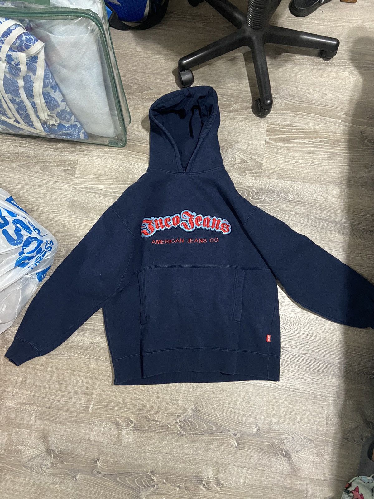 image of Blue Jnco Hoodie, Men's (Size Large)
