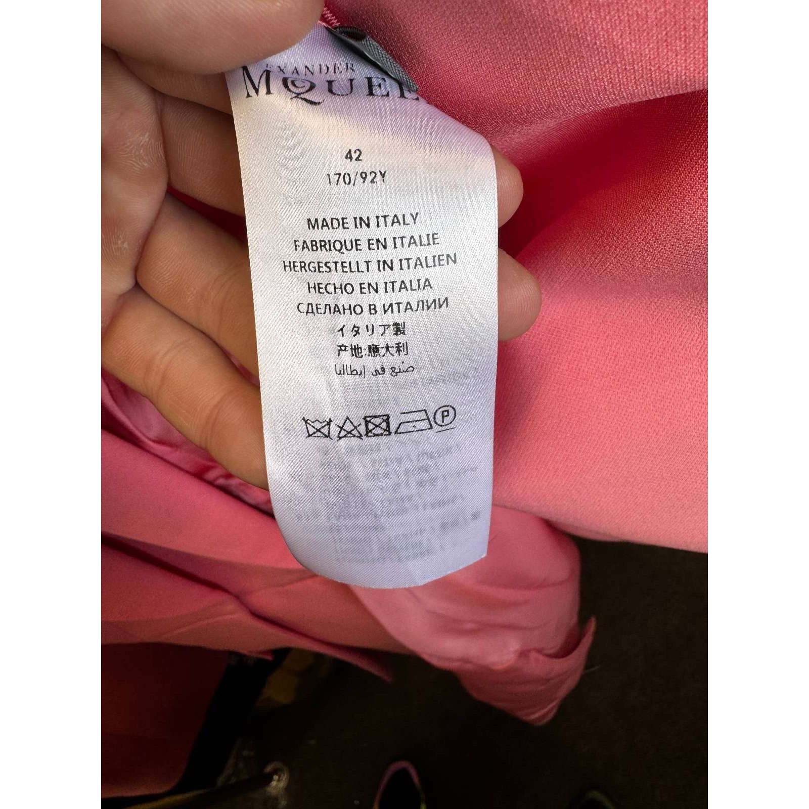 Alexander McQueen Alexander McQueen Double-Collar Pink Wool Blazer - IT42/M Size M / US 6-8 / IT 42-44 - 6 Thumbnail