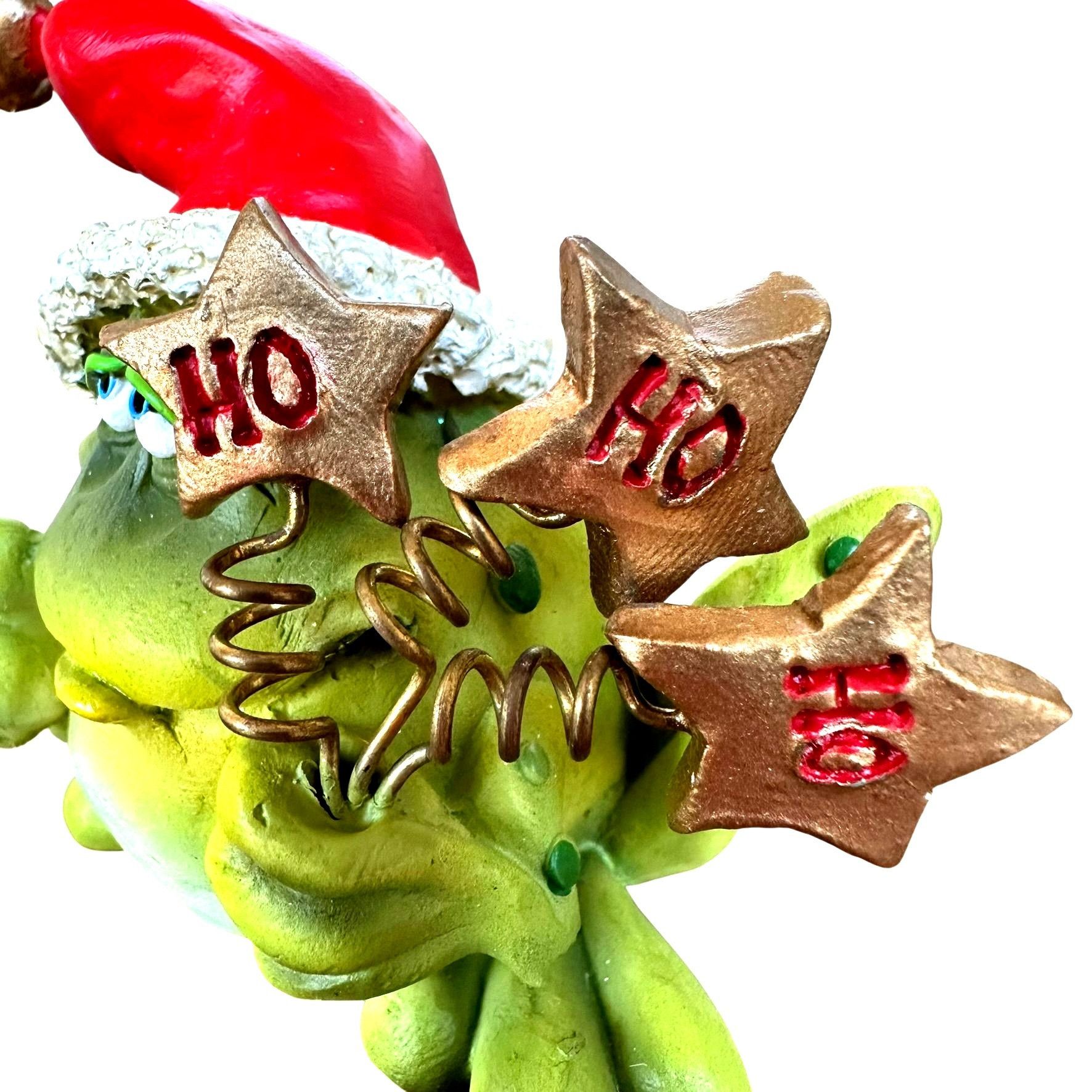 Other Vintage Russ Christmas Douglas Frog Figurine Ho Ho Ho Santa Size ONE SIZE - 6 Thumbnail