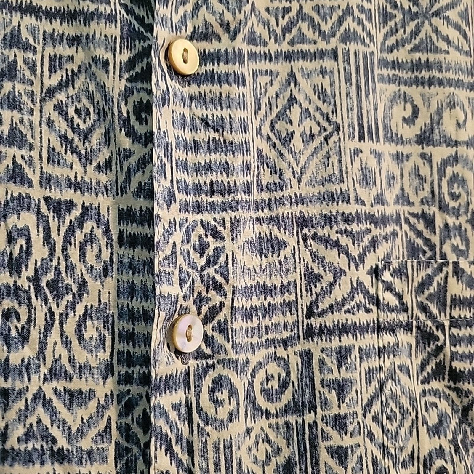 Tori Richard Tori Richard Medium Blue Waves Print Button Up Casual Beach Size US M / EU 48-50 / 2 - 7 Thumbnail