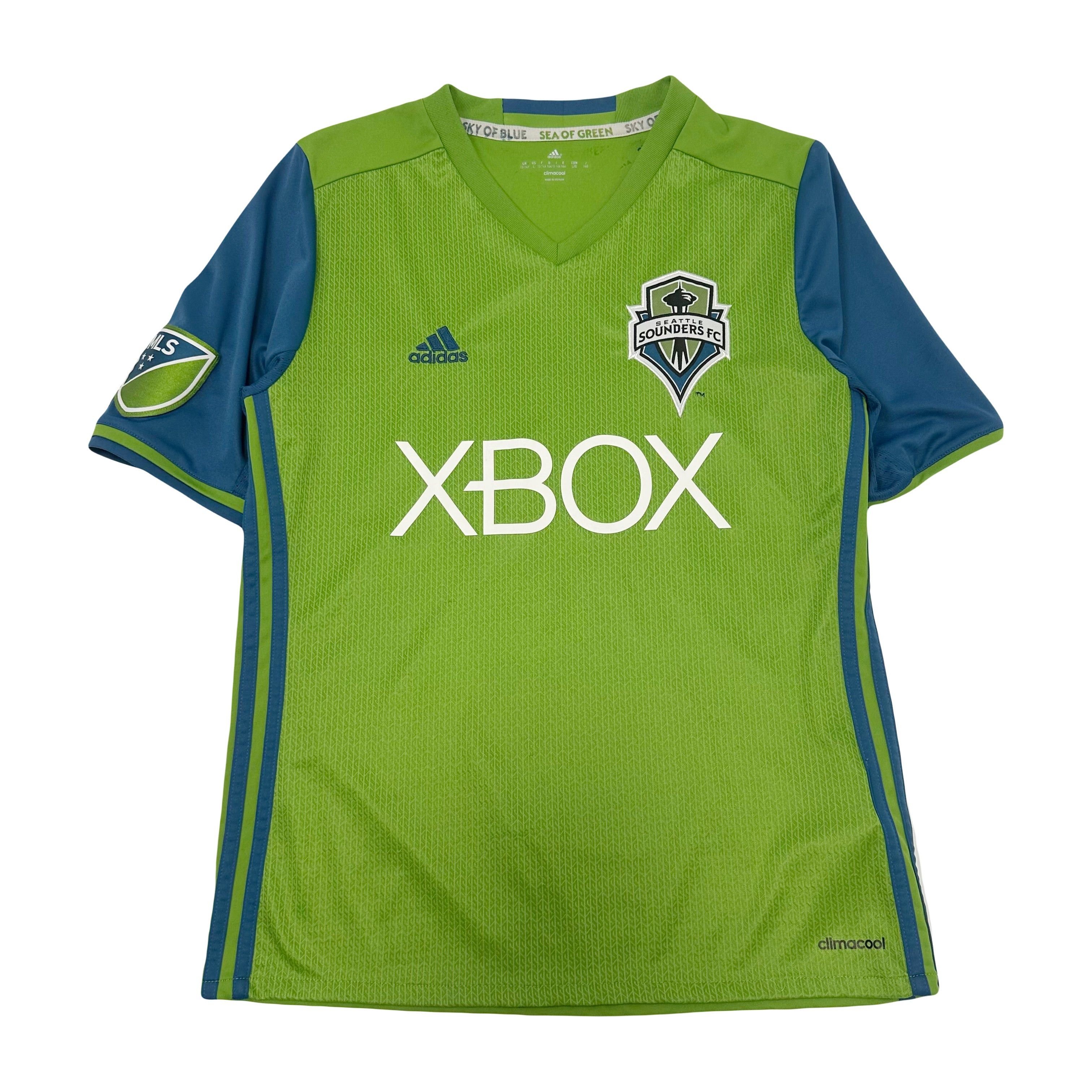 Adidas 2016-17 Adidas Seattle Sounders MLS Home Kit Youth L Size US XS / EU 42 / 0 - 1 Thumbnail