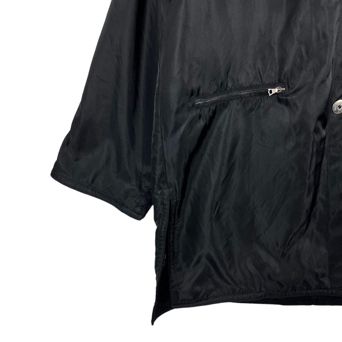 Other 🔥 MARELLA SHADOW BLACK LONG COAT JACKET MADE IN ITALY Size US M / EU 48-50 / 2 - 5 Thumbnail