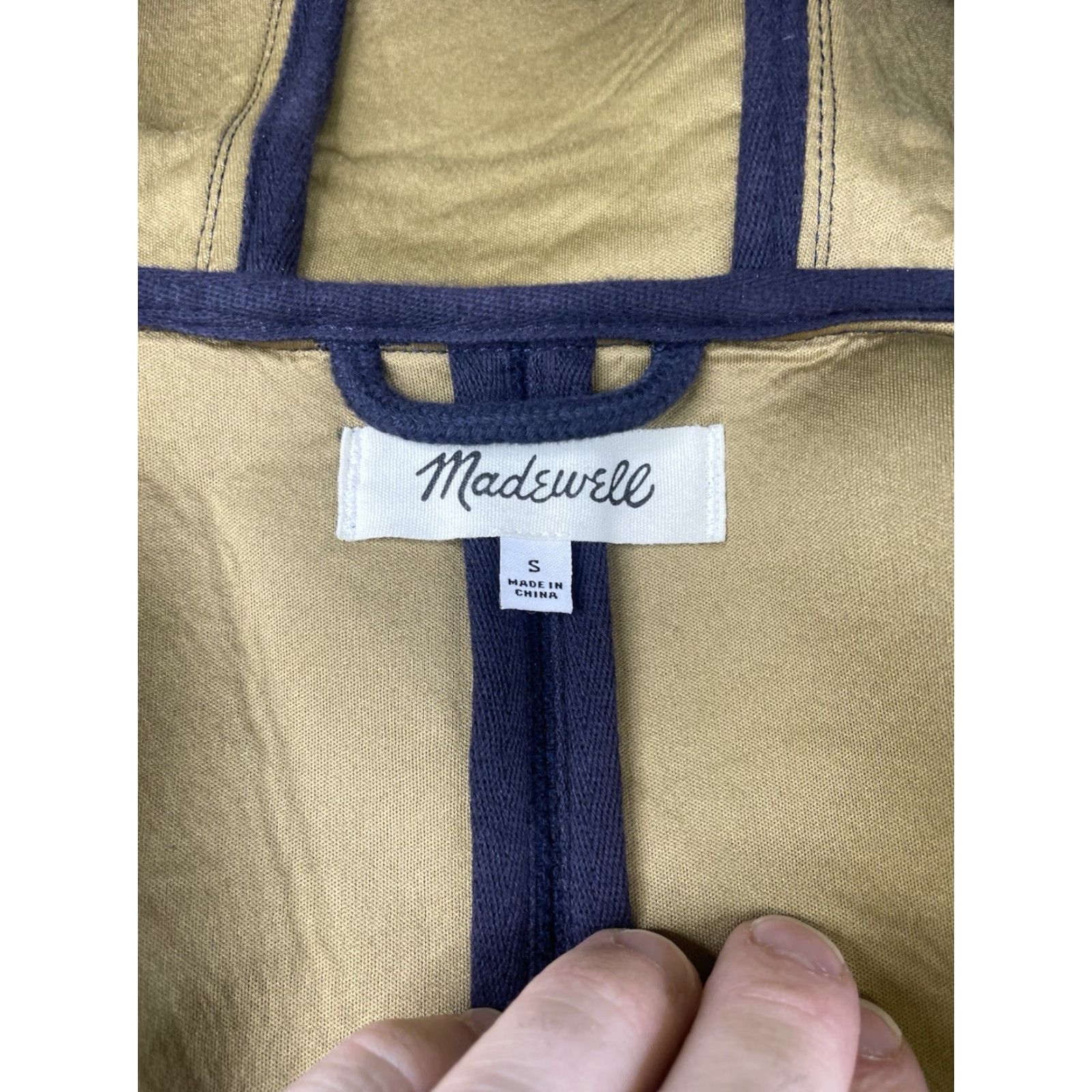 Madewell Madewell Coat Men S Wool Blue Solid Overcoat Hooded Full Zip J Crew Jacket Split Hooded Wool Bonded Parka Short description? (no not include) Size US S / EU 44-46 / 1 - 4 Thumbnail