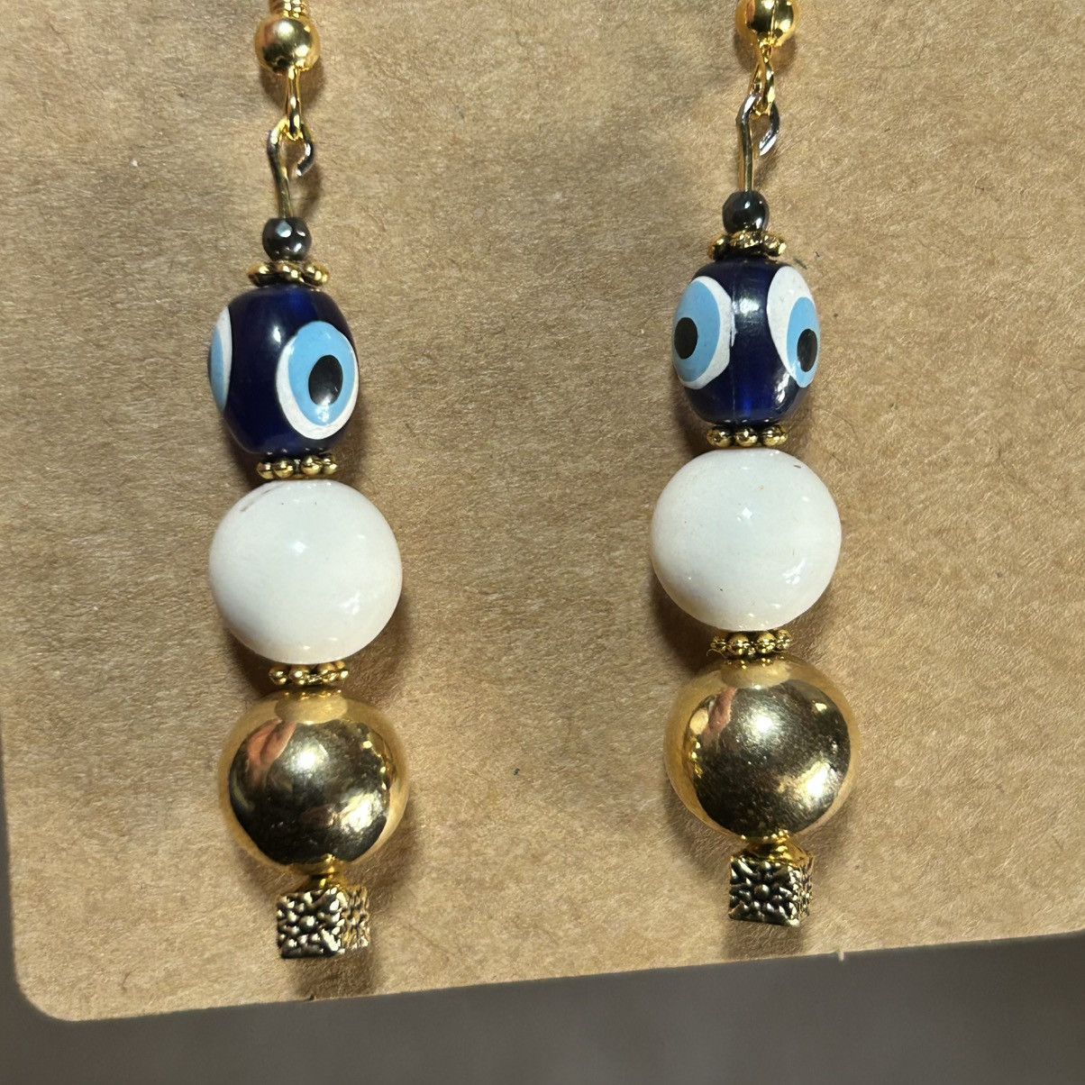 Handmade Handcrafted elegant salvaged vintage beads earrings Size ONE SIZE - 3 Thumbnail