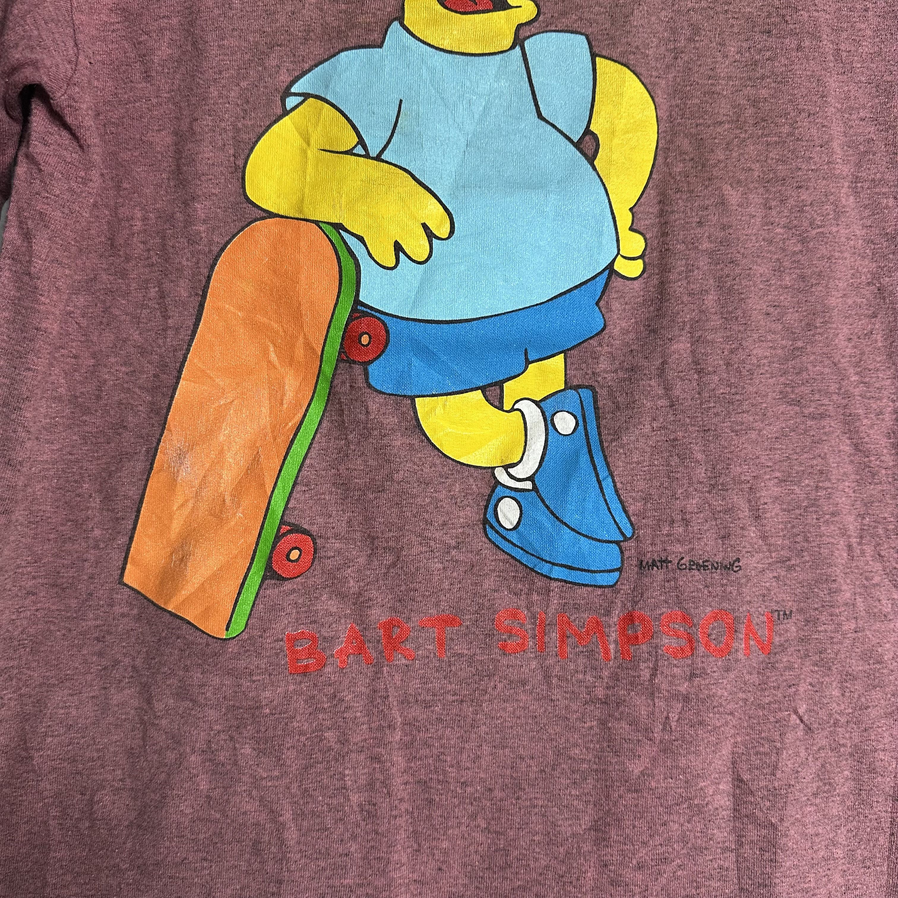 The Simpsons 🔥RARE🔥Vintage 90s Bart Simpsons Skateboard OG T-shirt Size US L / EU 52-54 / 3 - 3 Thumbnail