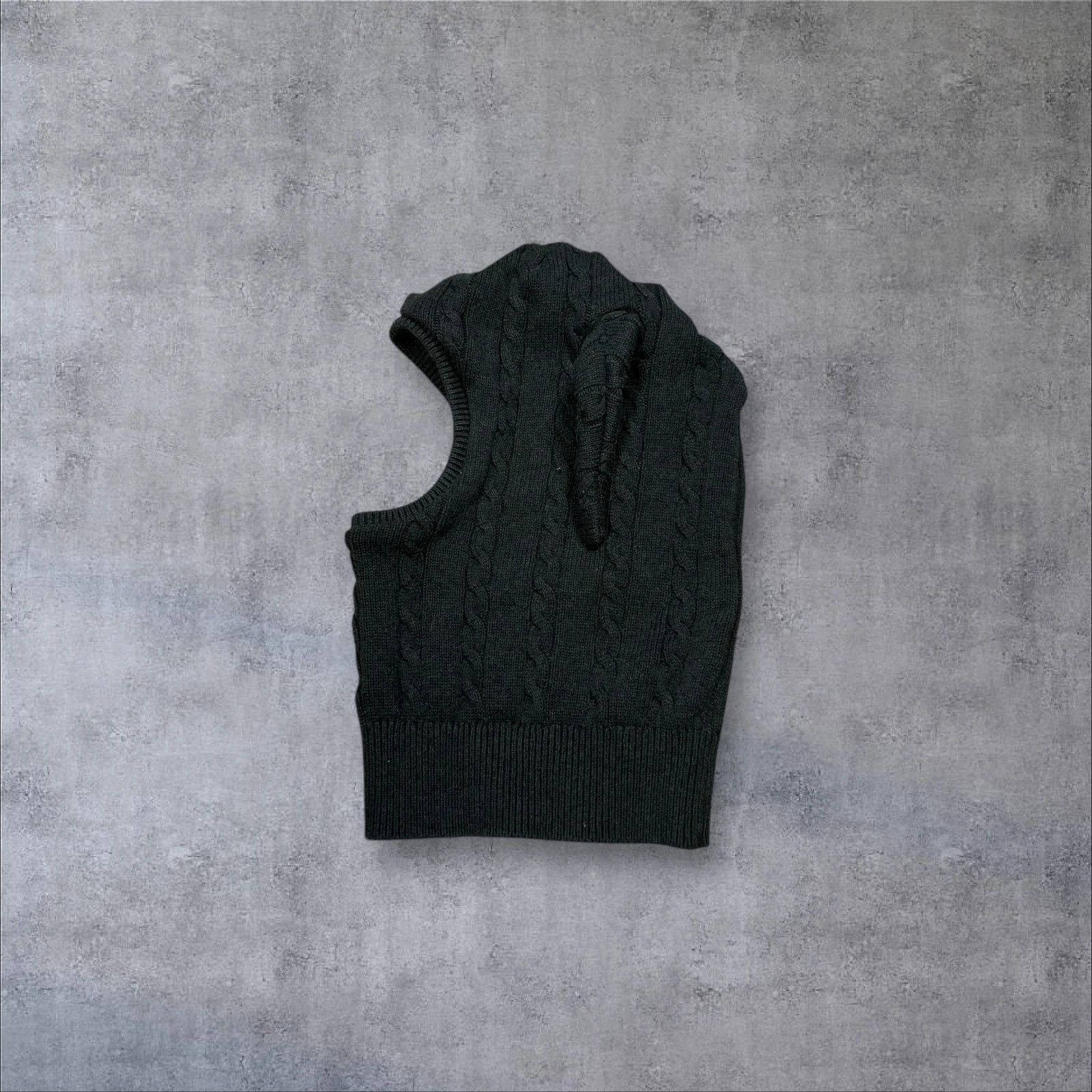 Japanese Brand Cable Knit Balaclava Hat Size ONE SIZE - 4 Thumbnail