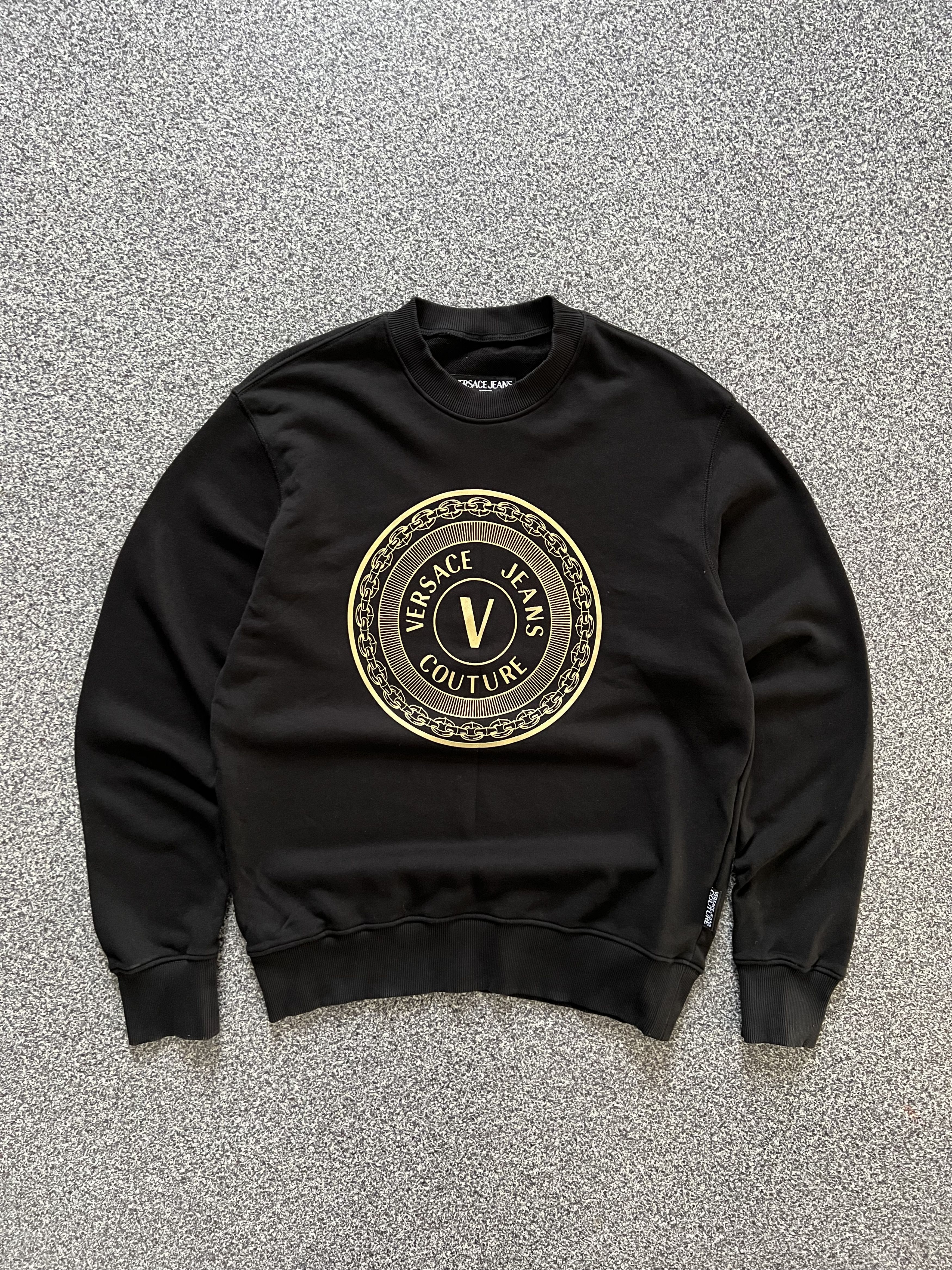 Crewneck Sweatshirt Versace Jeans Sweatshirt Black Versace Jeans