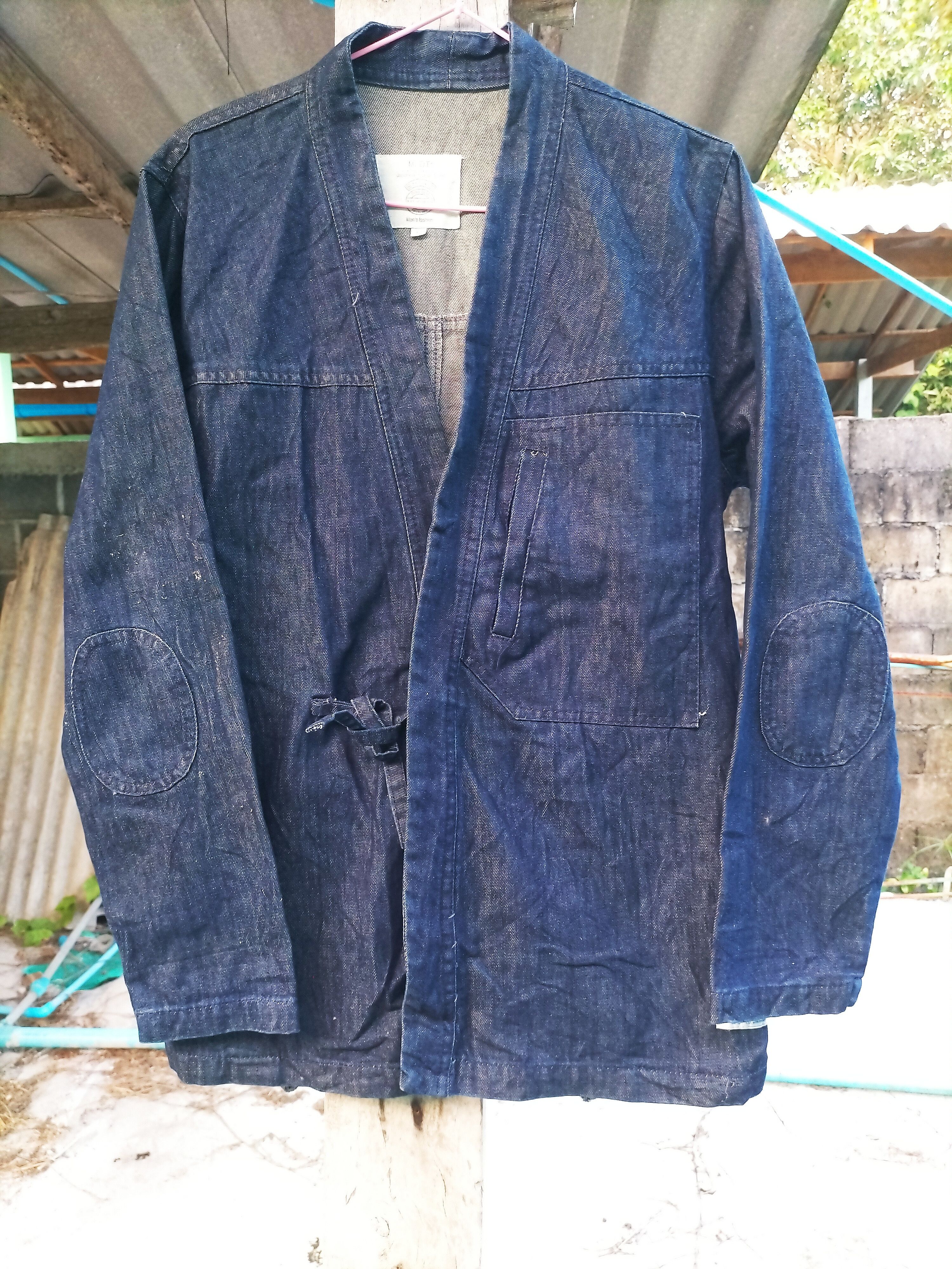 Japanese Brand Vintage Mr. DT Denim Yukata Navy Fashion Workwear Bluenavy Size US M / EU 48-50 / 2 - 1 Thumbnail